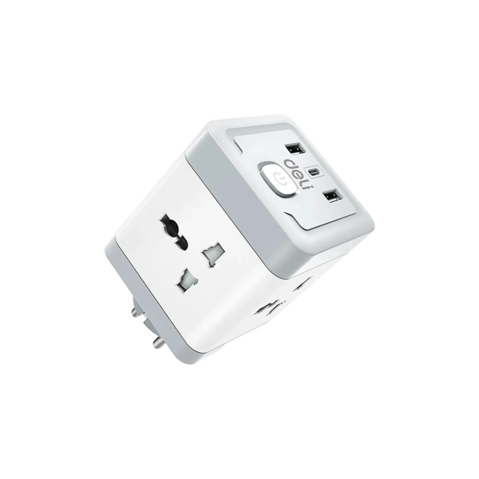 Deli ET426 4 holes European Travel Adapter