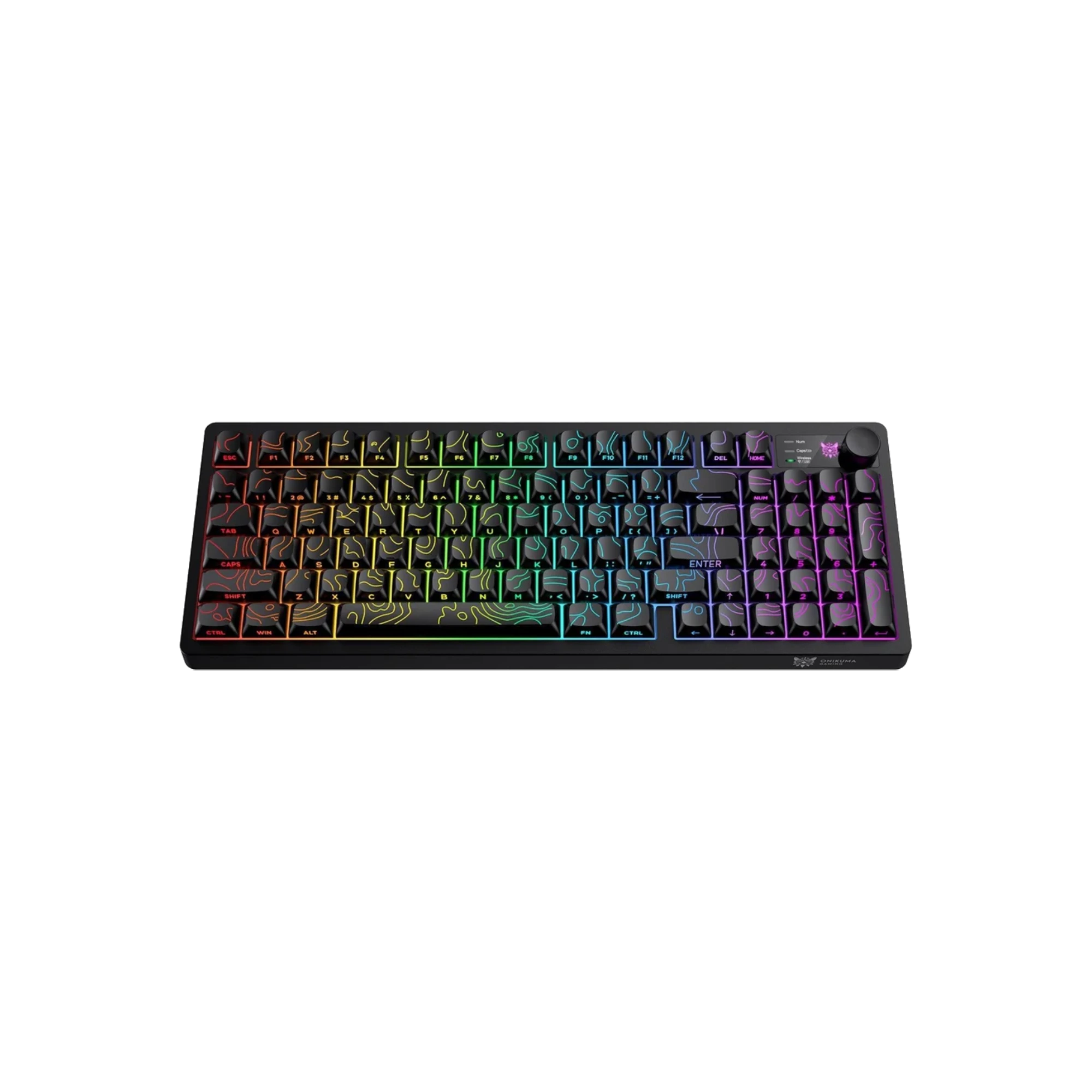 Onikuma MT902 Tri Mode RGB Membrane Gaming Keyboard