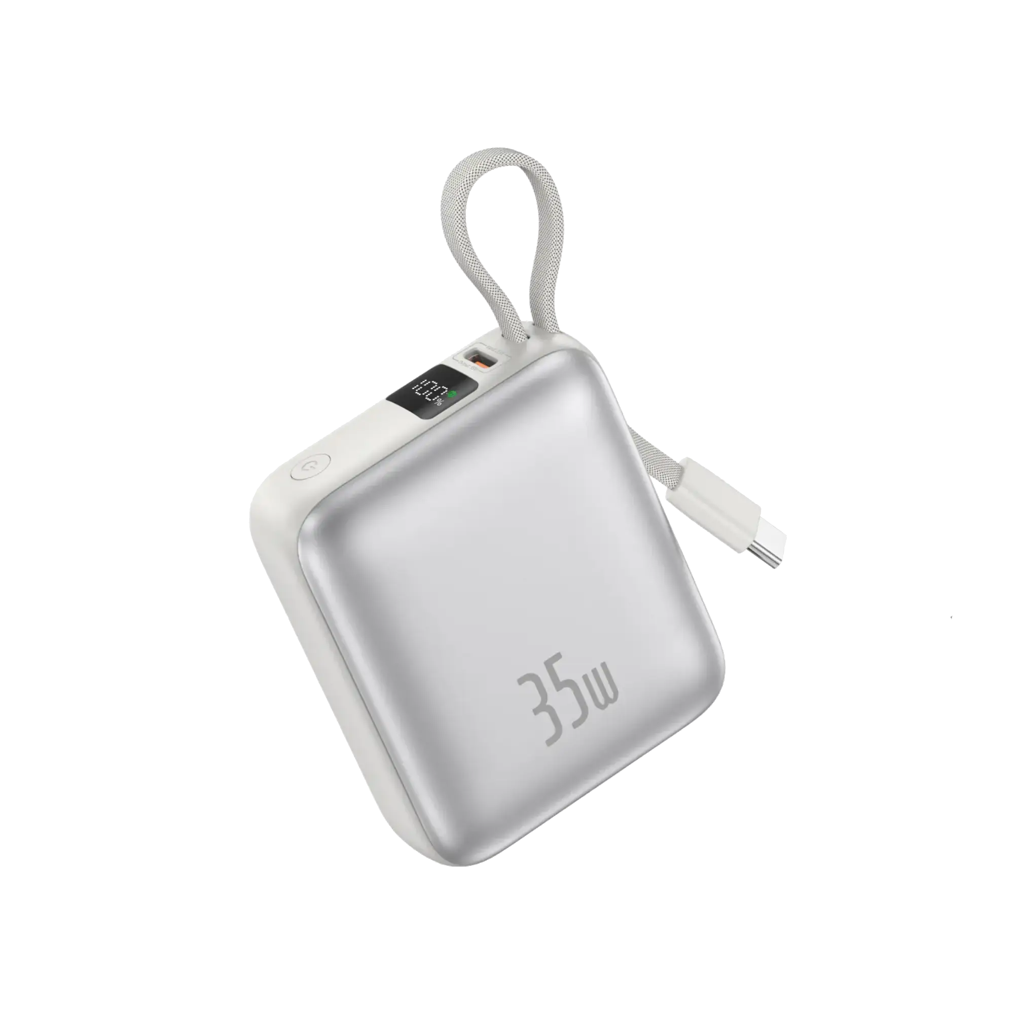 FONENG PX137 10000mAh 35W Fast Charging Power Bank with Built-in Cable