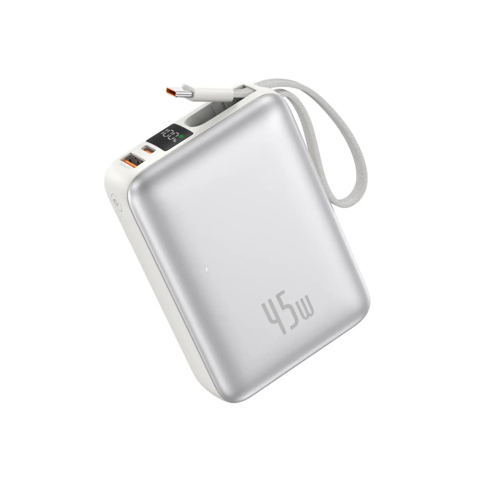 FONENG PX138 20000mah 45W Digital Display Power Bank with Built-In Type-C Cable