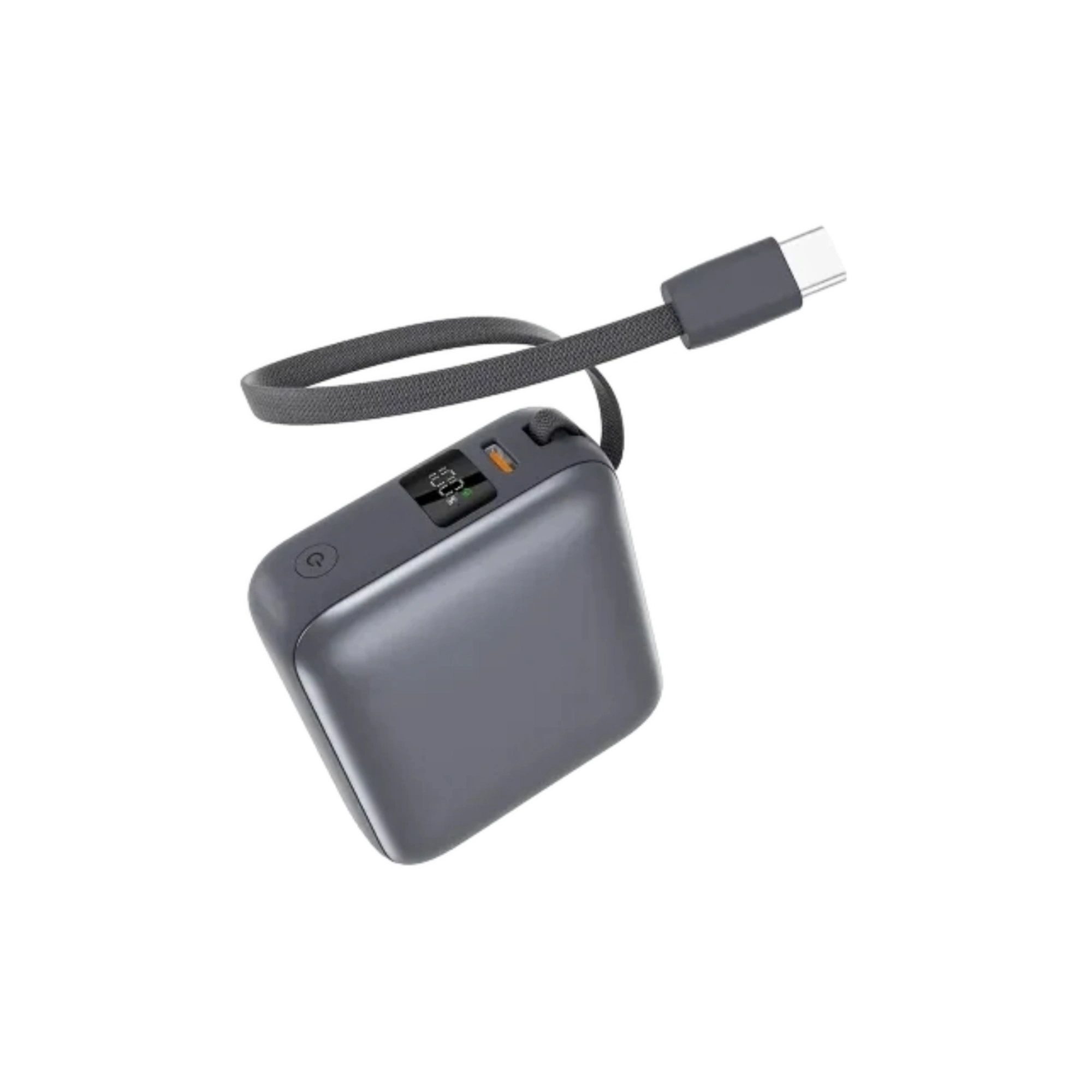 QCY PB10C 10000mAh 35W Mini Power Bank with Built-in Type-C Cable
