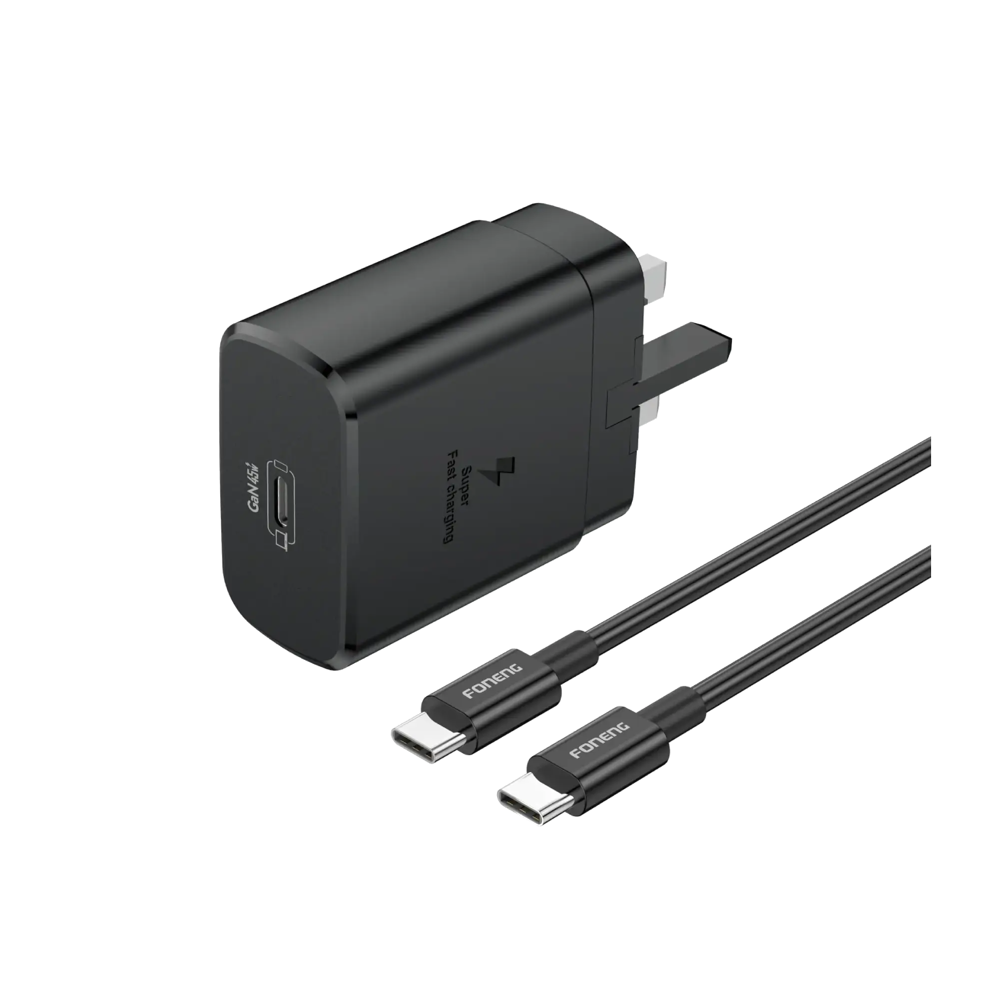 FONENG UK34 45W GaN USB-C Wall Charger With Type-C Cable Price In Bangladesh