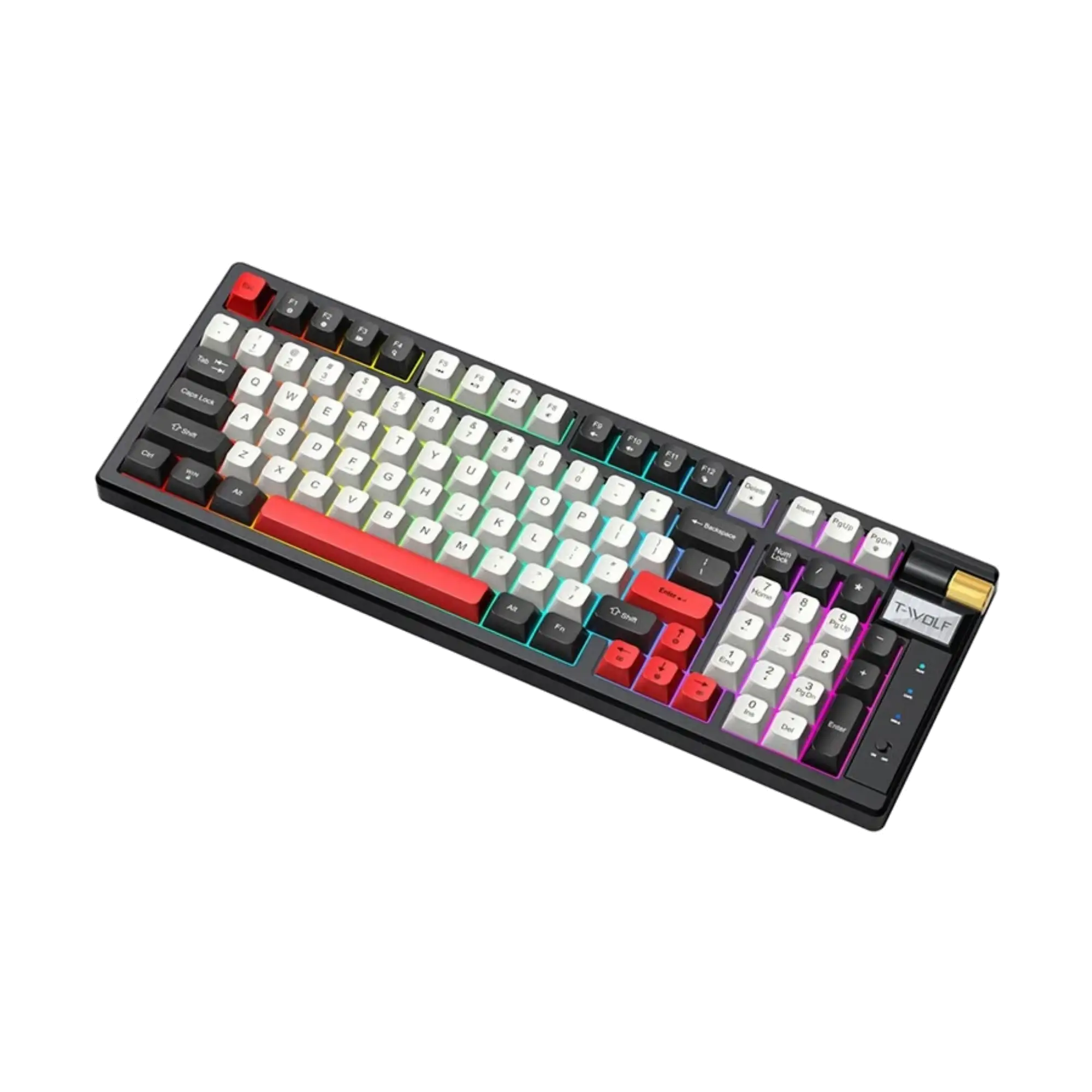 T-WOLF T70 RGB Tri Mode Mechanical Gaming Keyboard Price In Bangladesh
