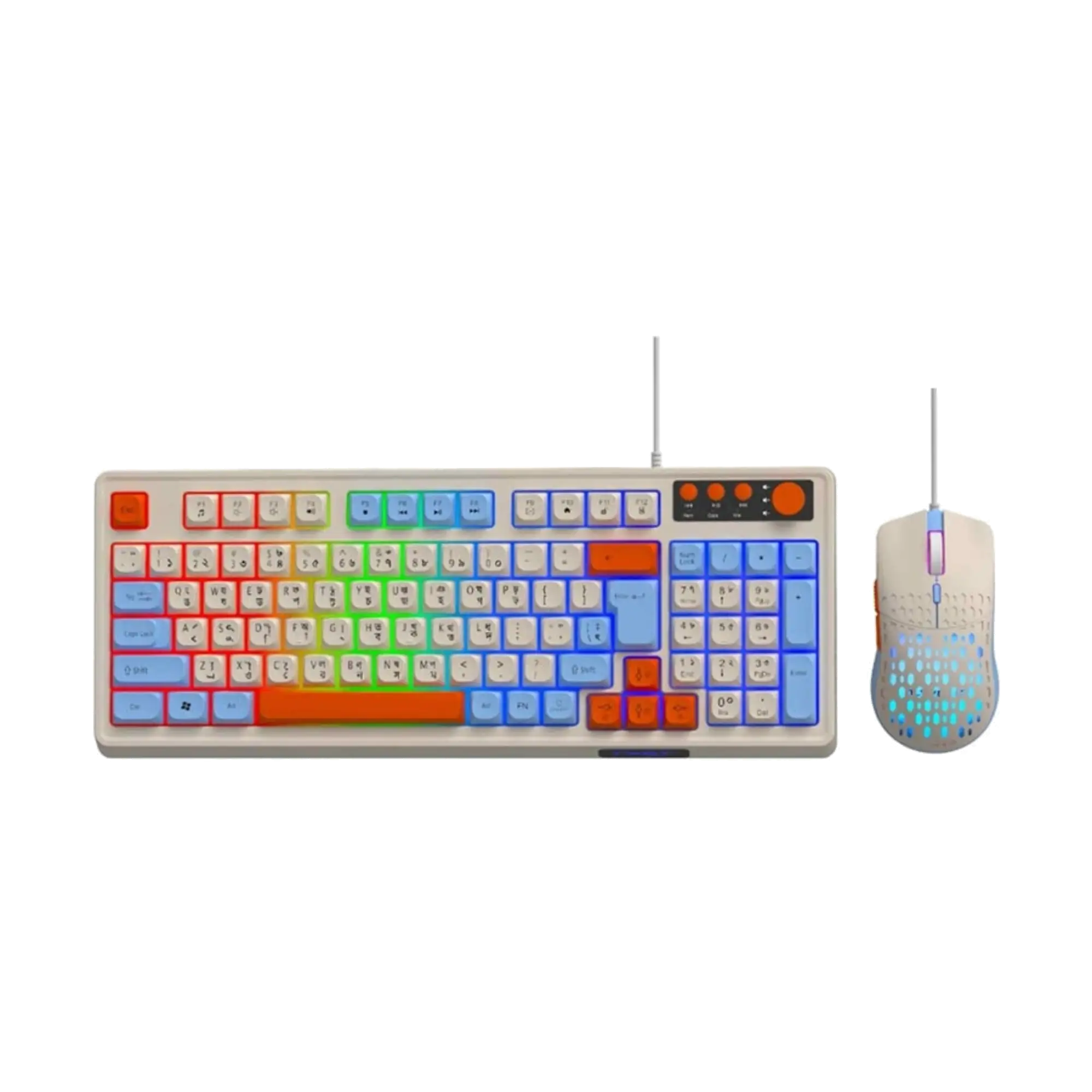 T-WOLF TF100 Wired Keyboard Mouse Gaming Combo Price In Bangladesh