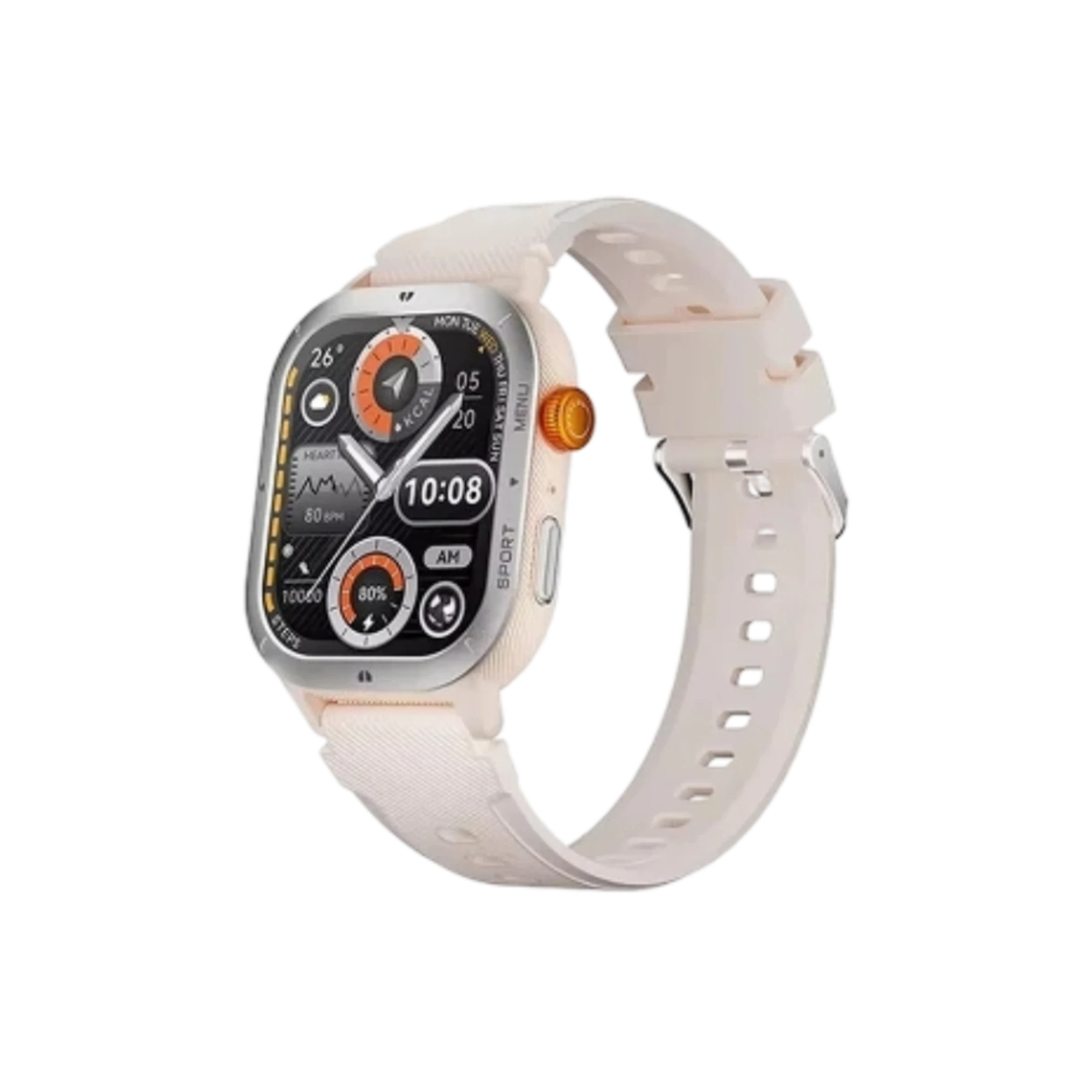Haylou IRON Neo Bluetooth Calling Smart Watch Silver