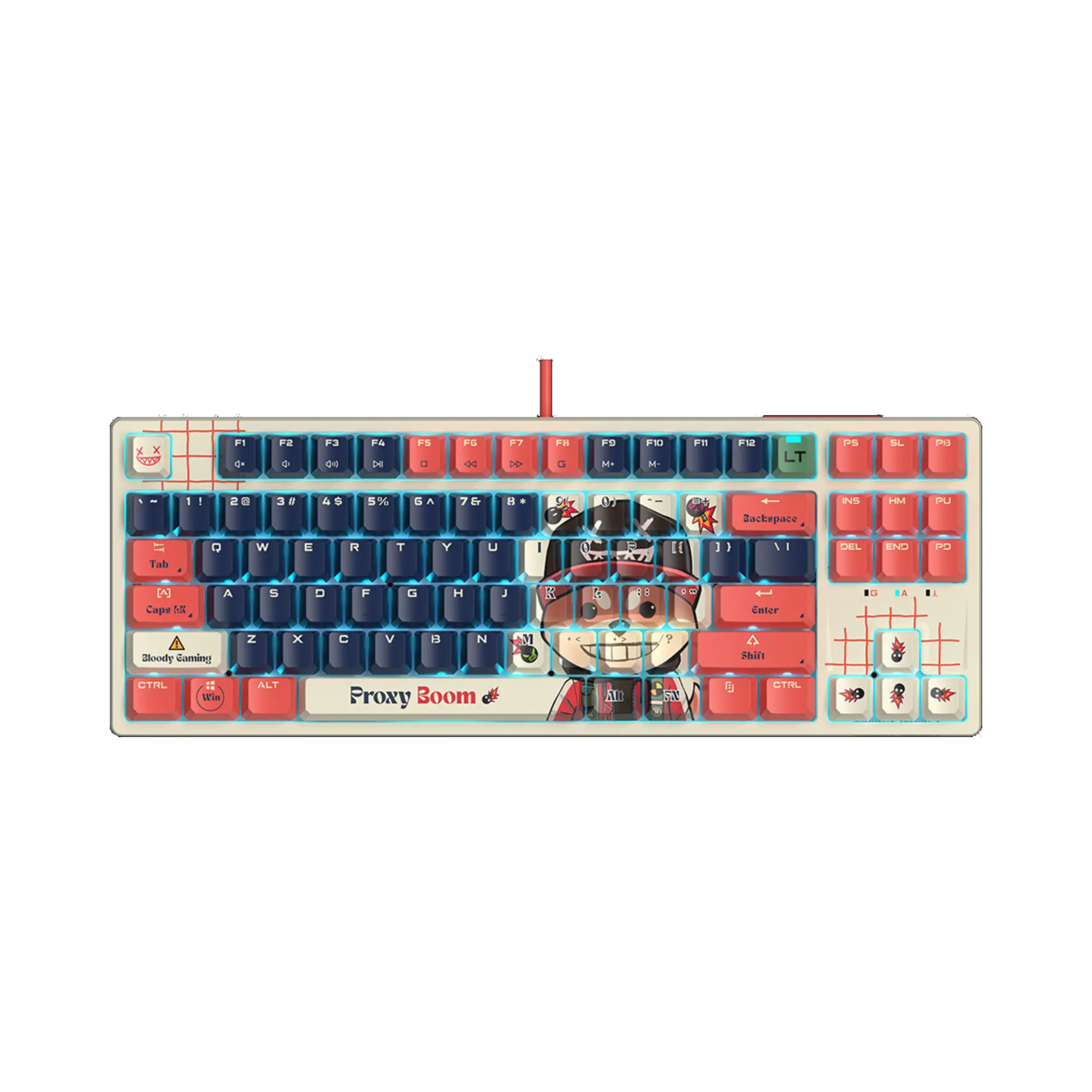 A4Tech Bloody AT87 RGB Wired Mechanical Gaming Keyboard Proxy Boom