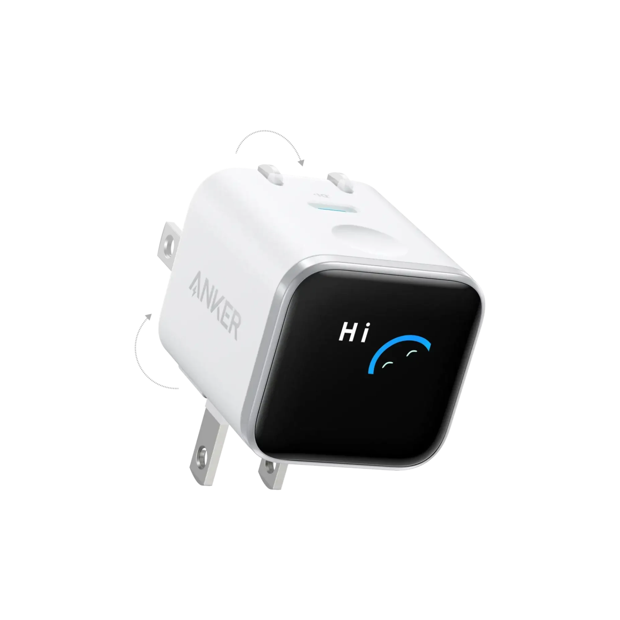 Anker Nano A121D 45W GaN Charger with Smart Display White | Global