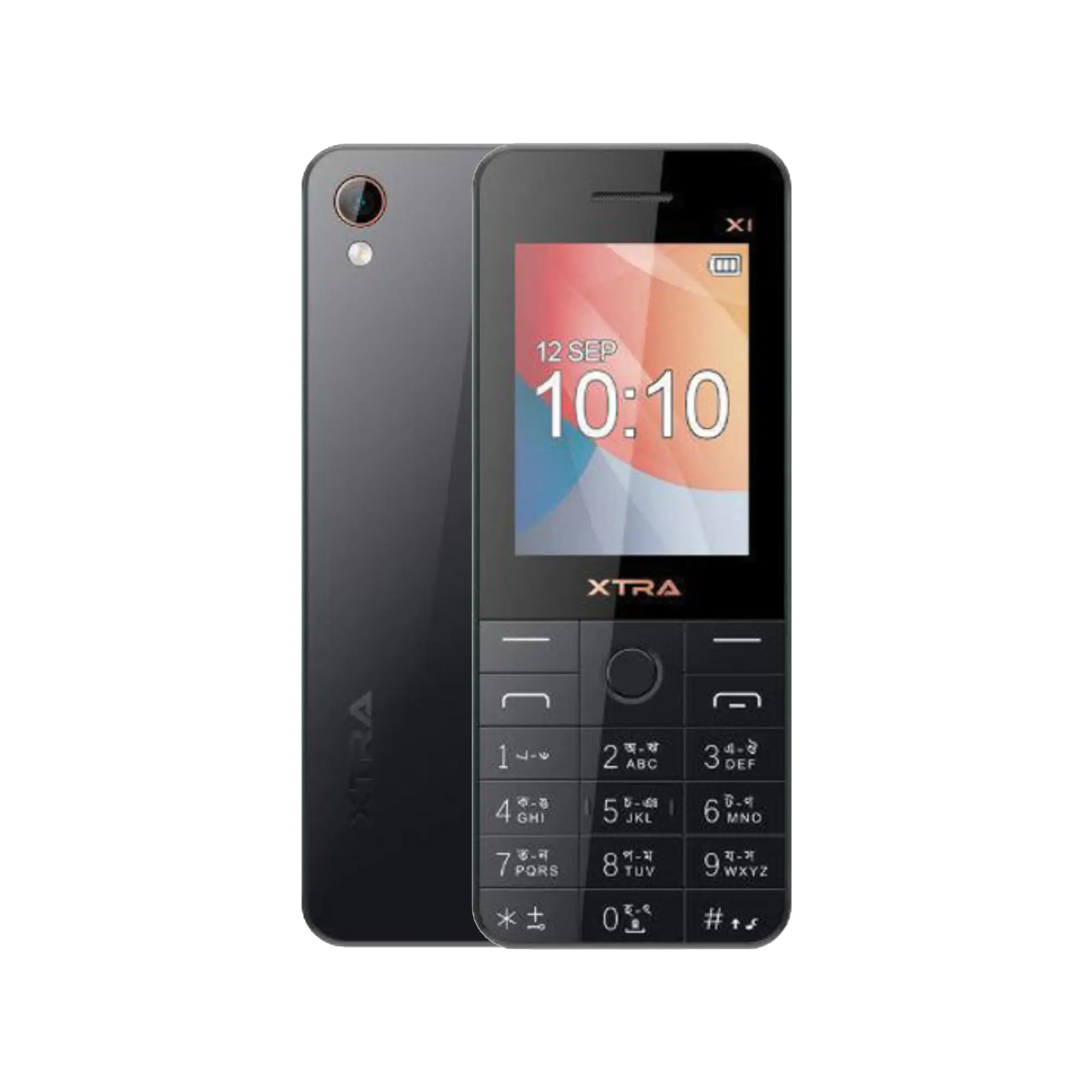 XTRA X1 Slim Feature Phone Midnight Black