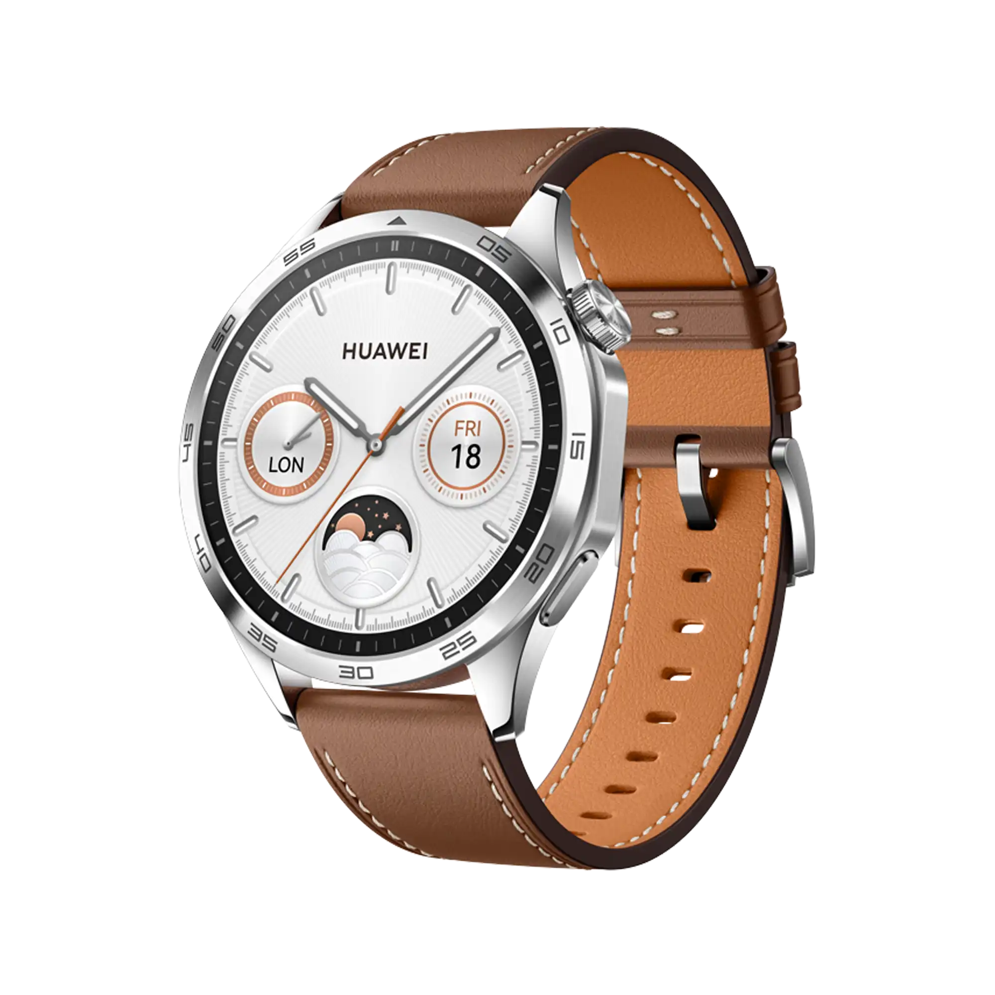 Huawei Watch GT 4 (46MM) Brown Leather Strap | 46mm