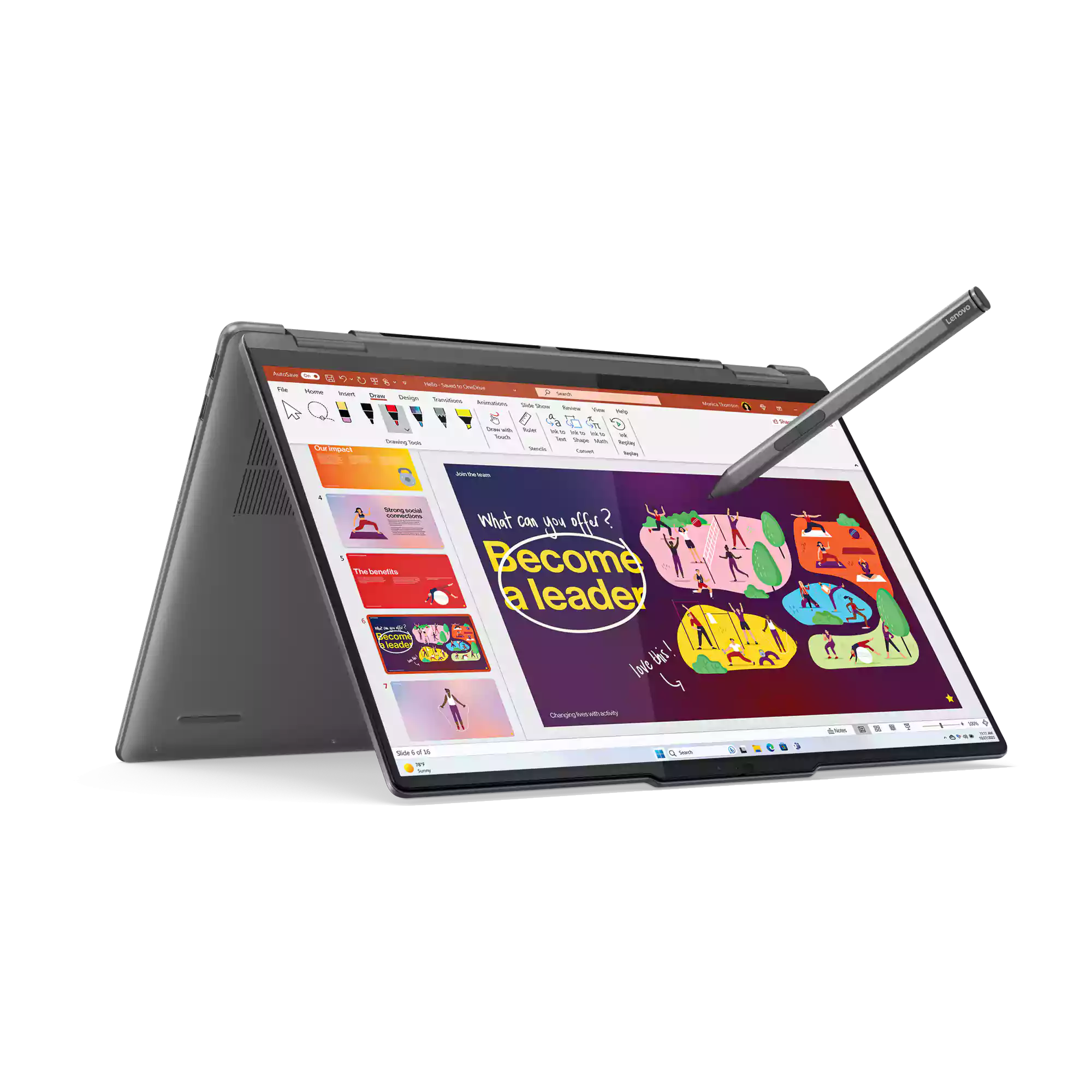 Lenovo Yoga 7 Core Ultra 5 16GB RAM 512GB SSD 16" Touch Laptop