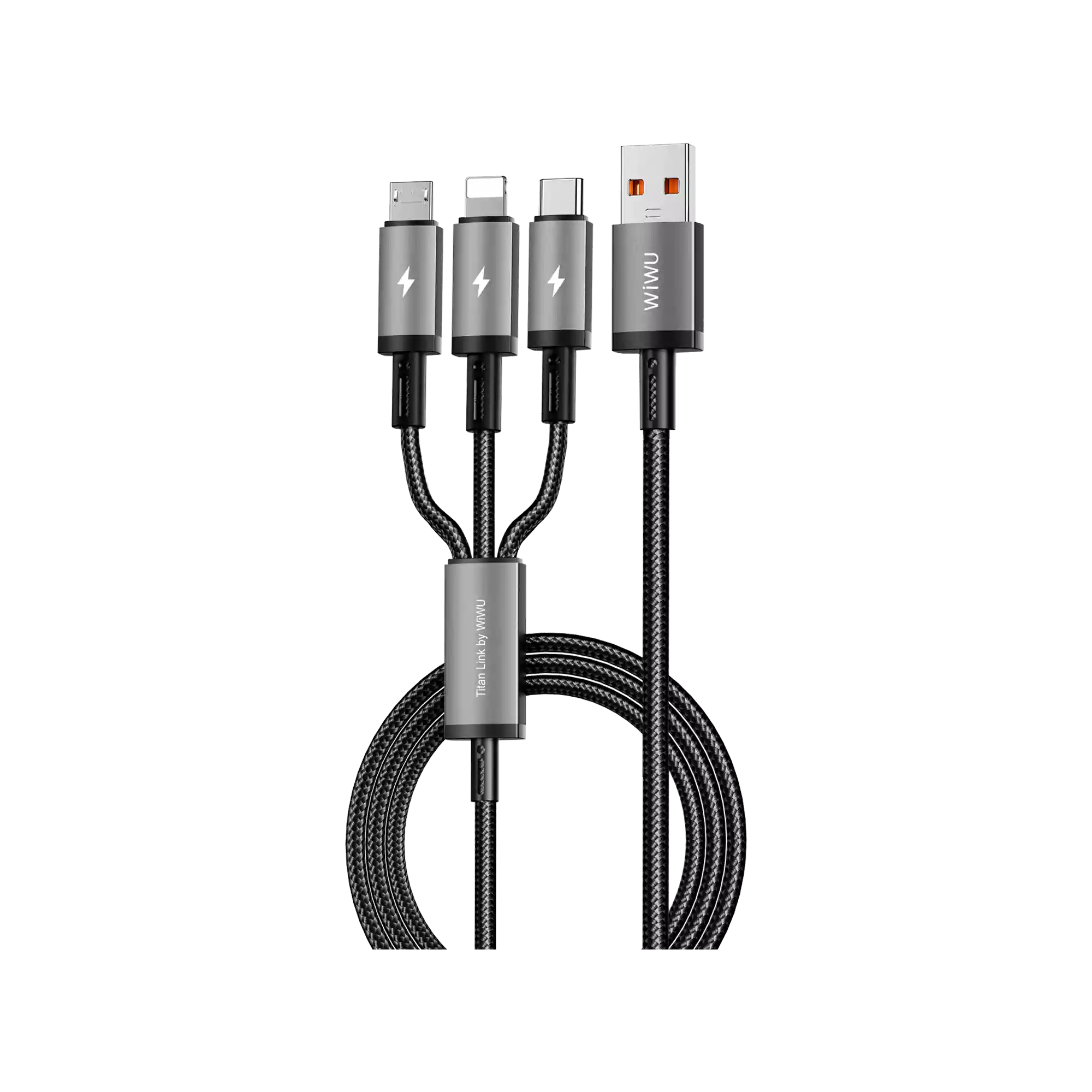 Wiwu Titanlink 3 in 1 Charging Cable 60w USB A Cable Wi-C059 
