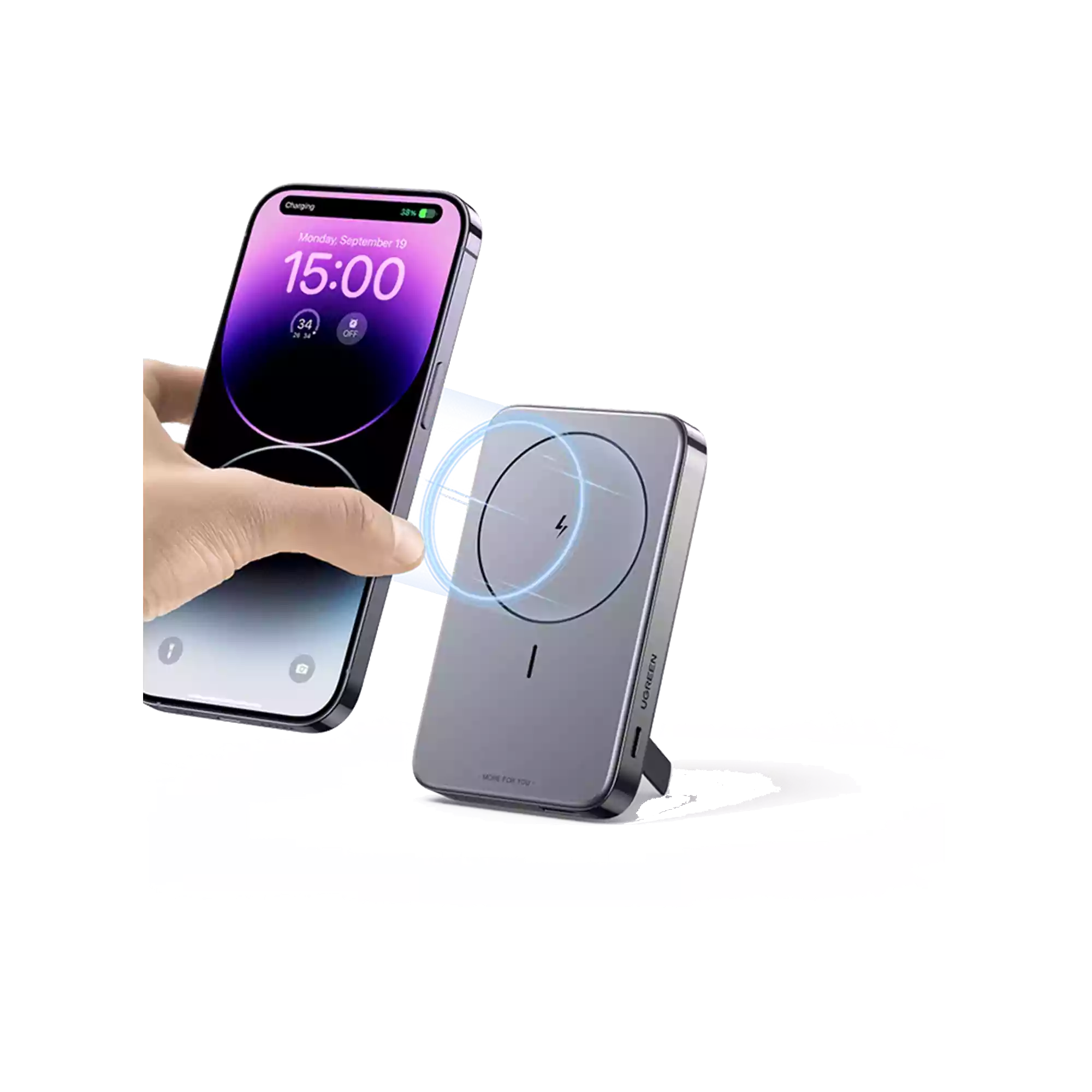 UGREEN PB206 10000mAh 22.5W Foldable Kickstand Magnetic Power Bank