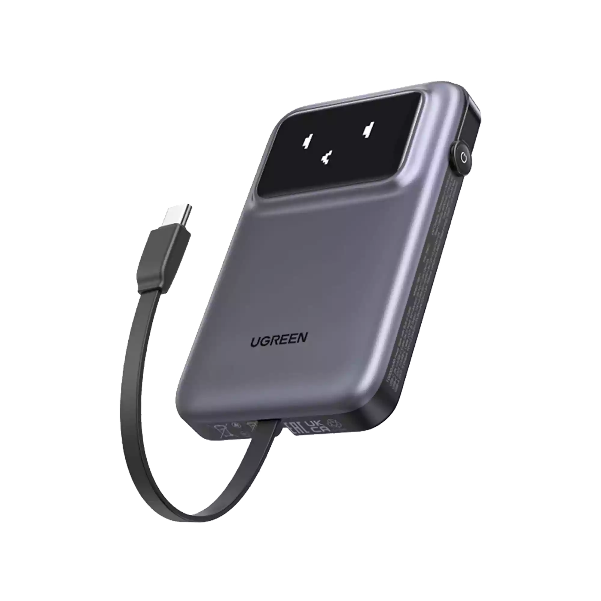 UGREEN PB511 10000mAh 30W Power Bank with Built-in Cable 