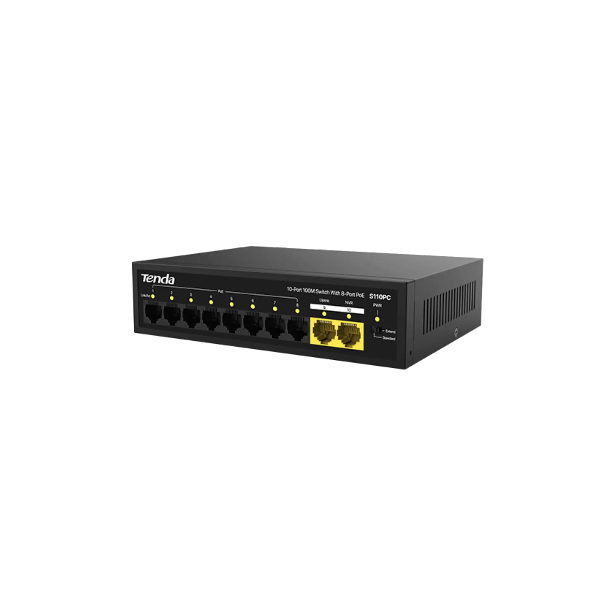 Tenda S110PC 10-Port 100M Unmanaged PoE Switch 