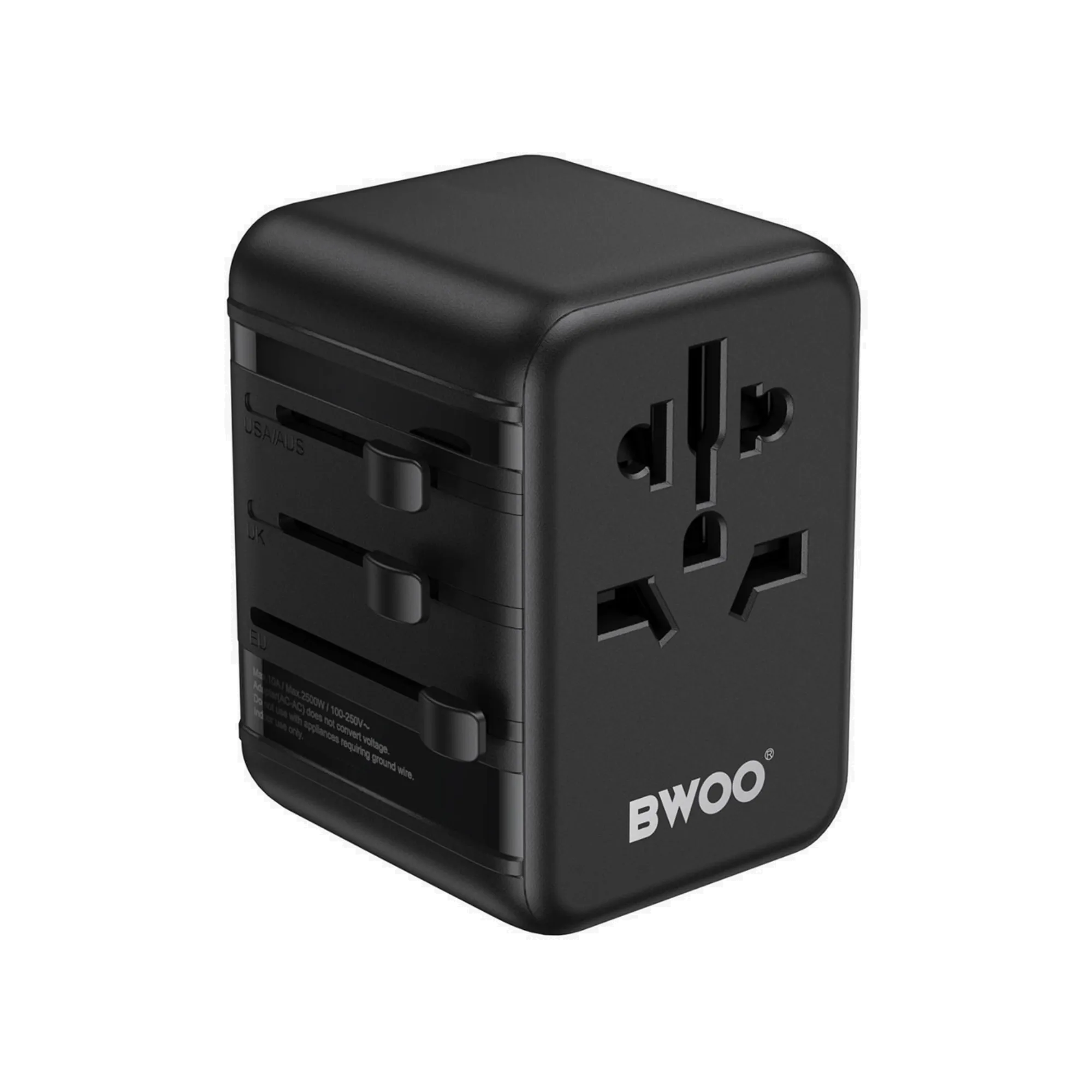 BWOO BO-UC08 20W 3-in-1 Universal GaN Travel Adapter 