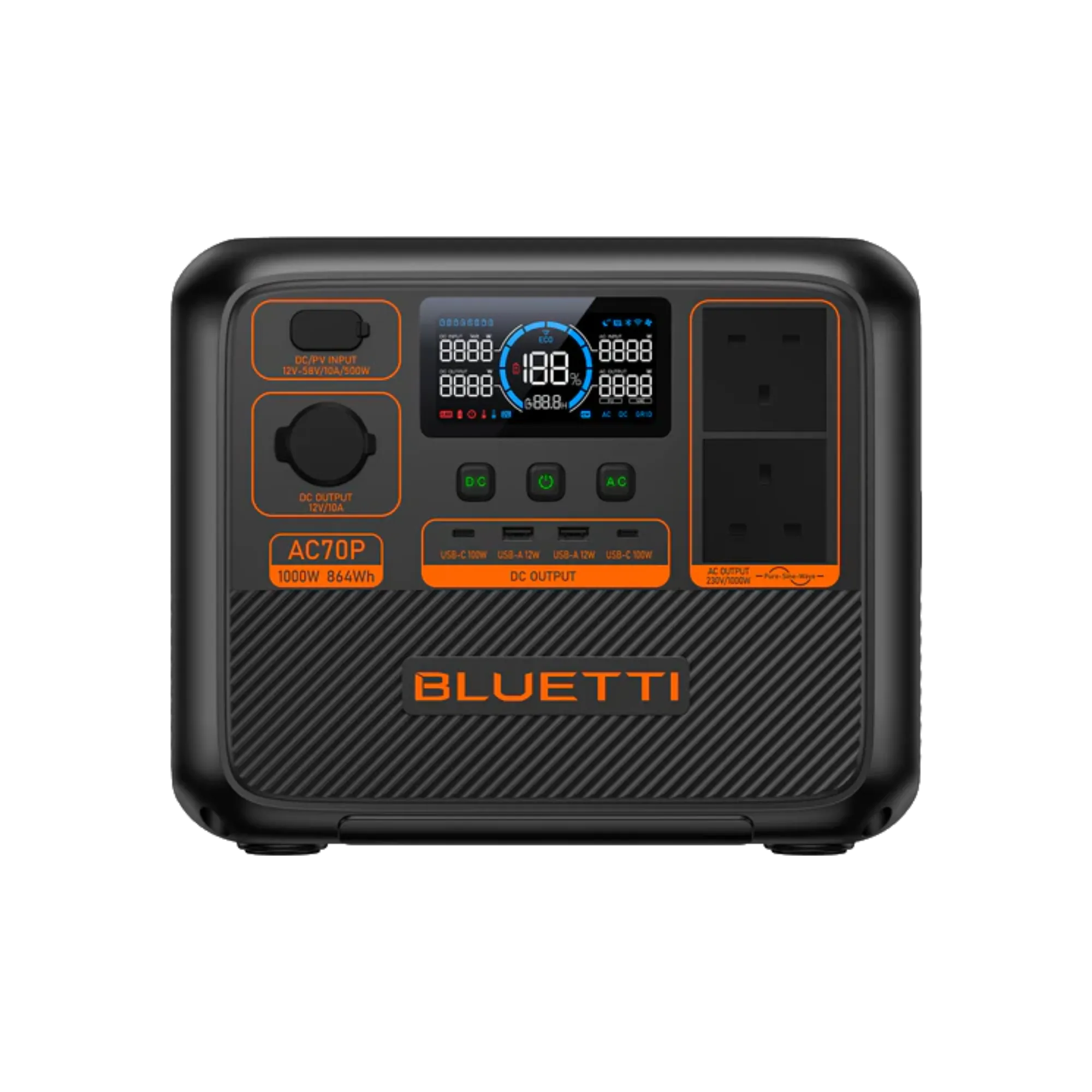 BLUETTI AC70P 1000W Portable Power Station