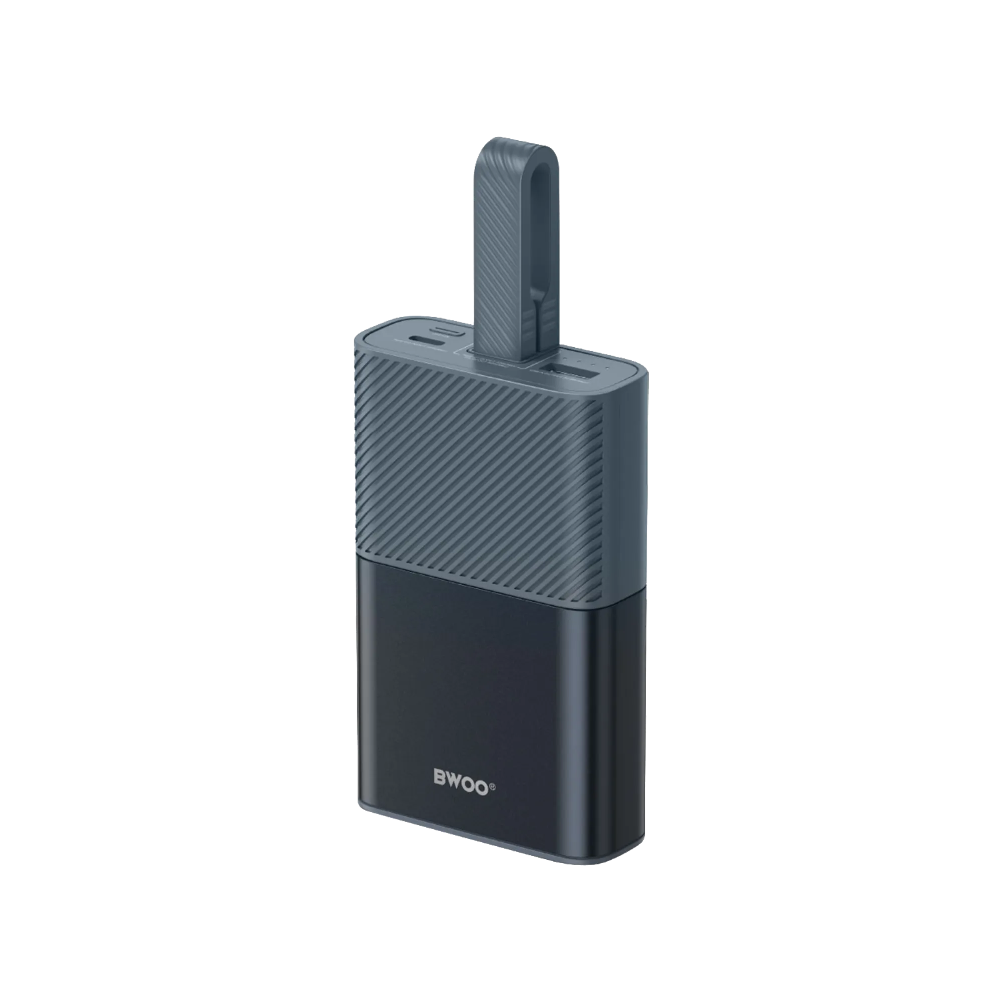 BWOO BO-P68 10000mAh 30W Fast Charging Power Bank with Built-in Cable 