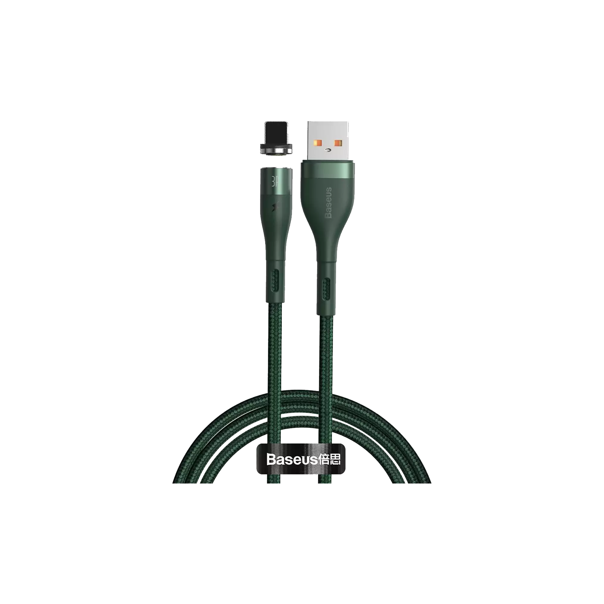 Baseus Zinc Magnetic Lightning Safe Fast Charging Data Cable USB to IP 2.4A 1m