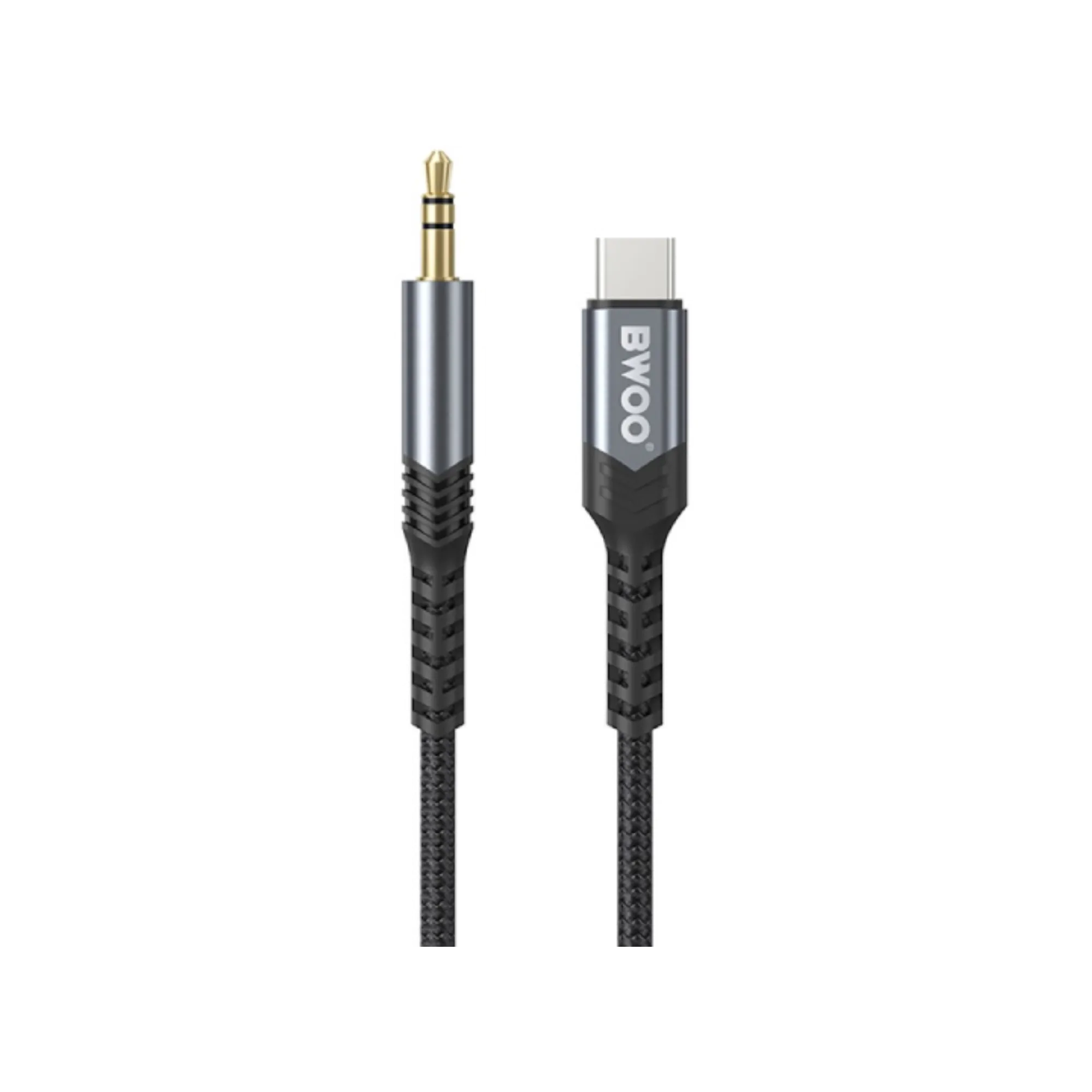 BWOO BO-AUX066 1.2 Meter 3.5mm to Type-C Audio Converter 