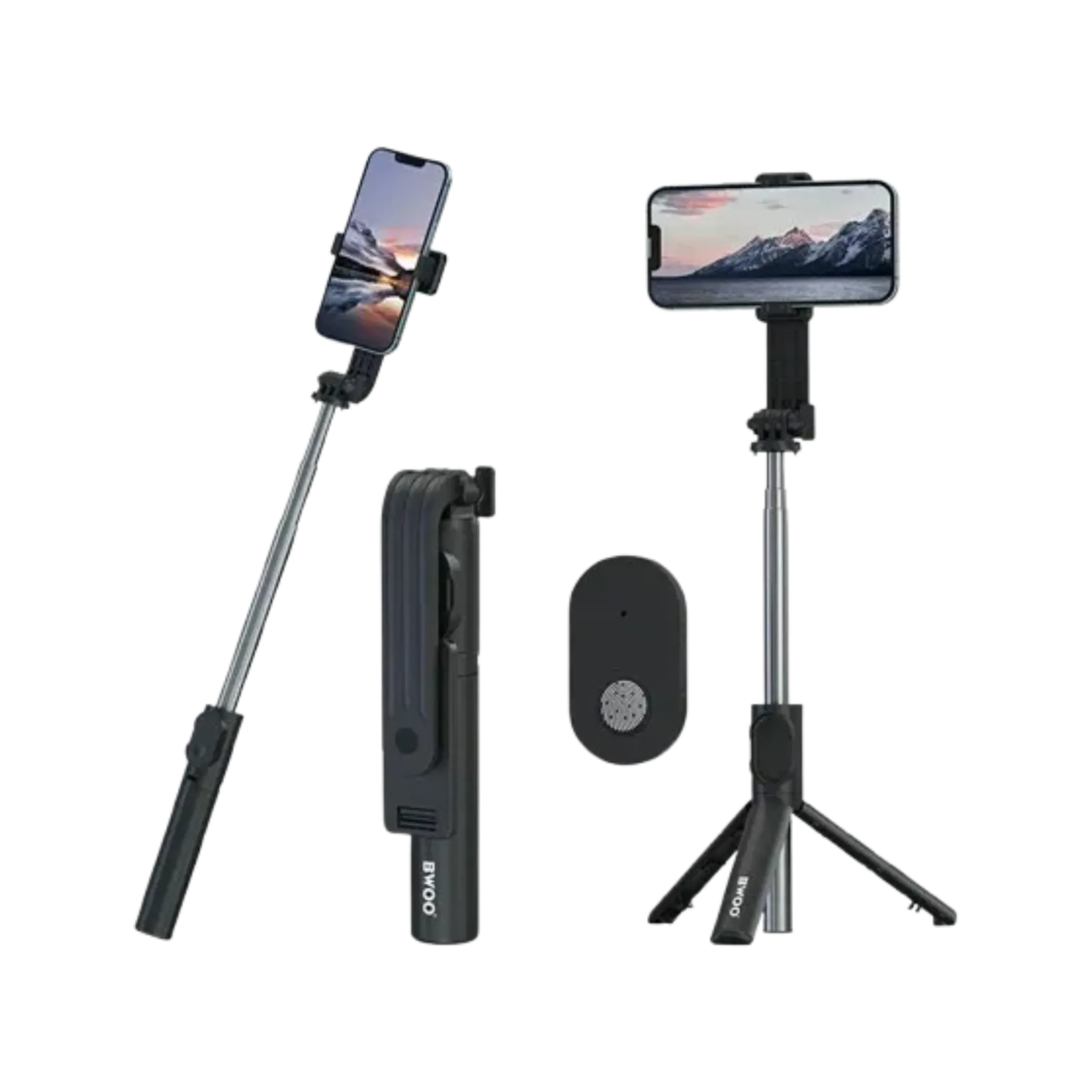 BWOO BO-ZP13 2 in 1 Standalone Selfie Stick With Tripod
