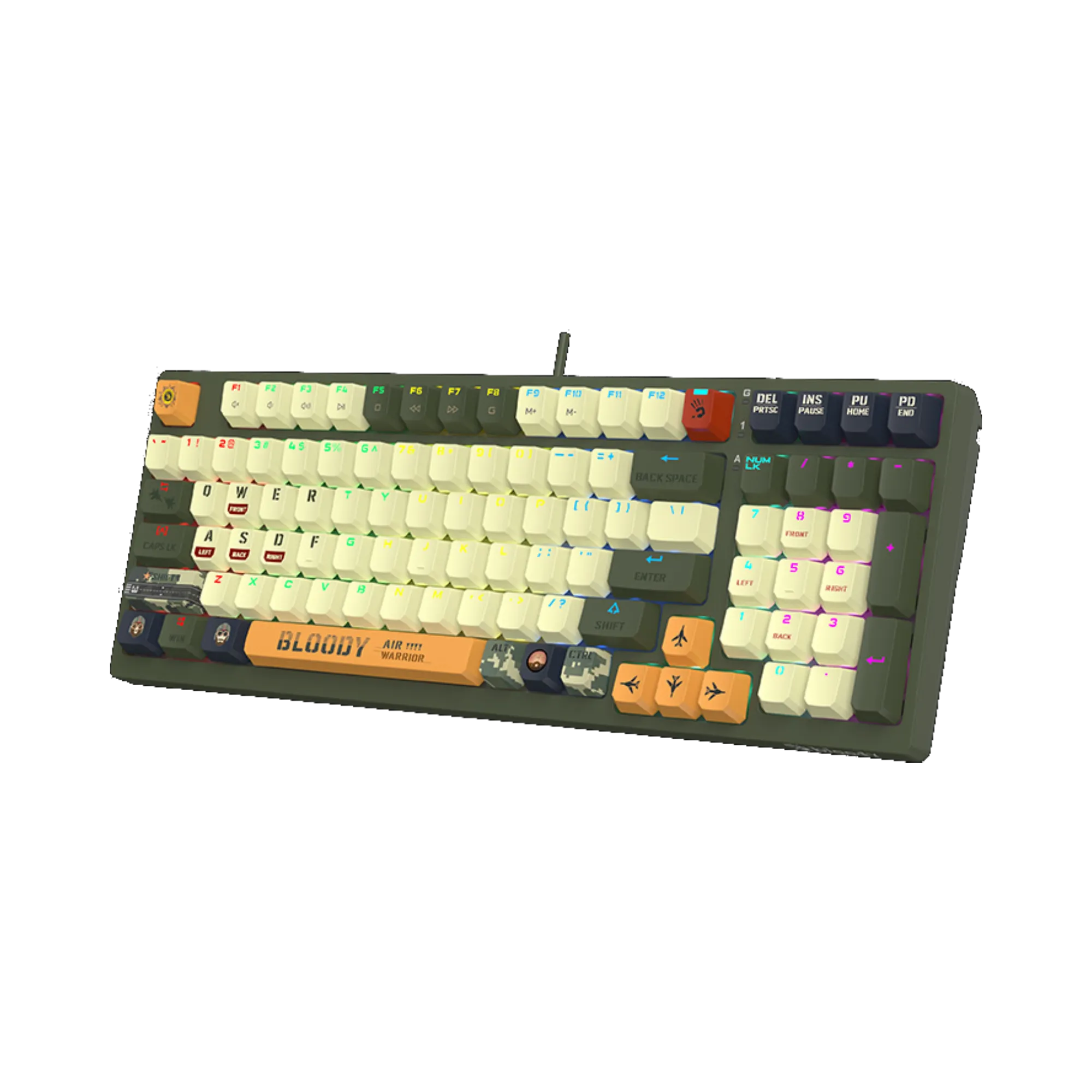 A4tech Bloody S98 Aviator Red Switch RGB Wired Mechanical Gaming Keyboard