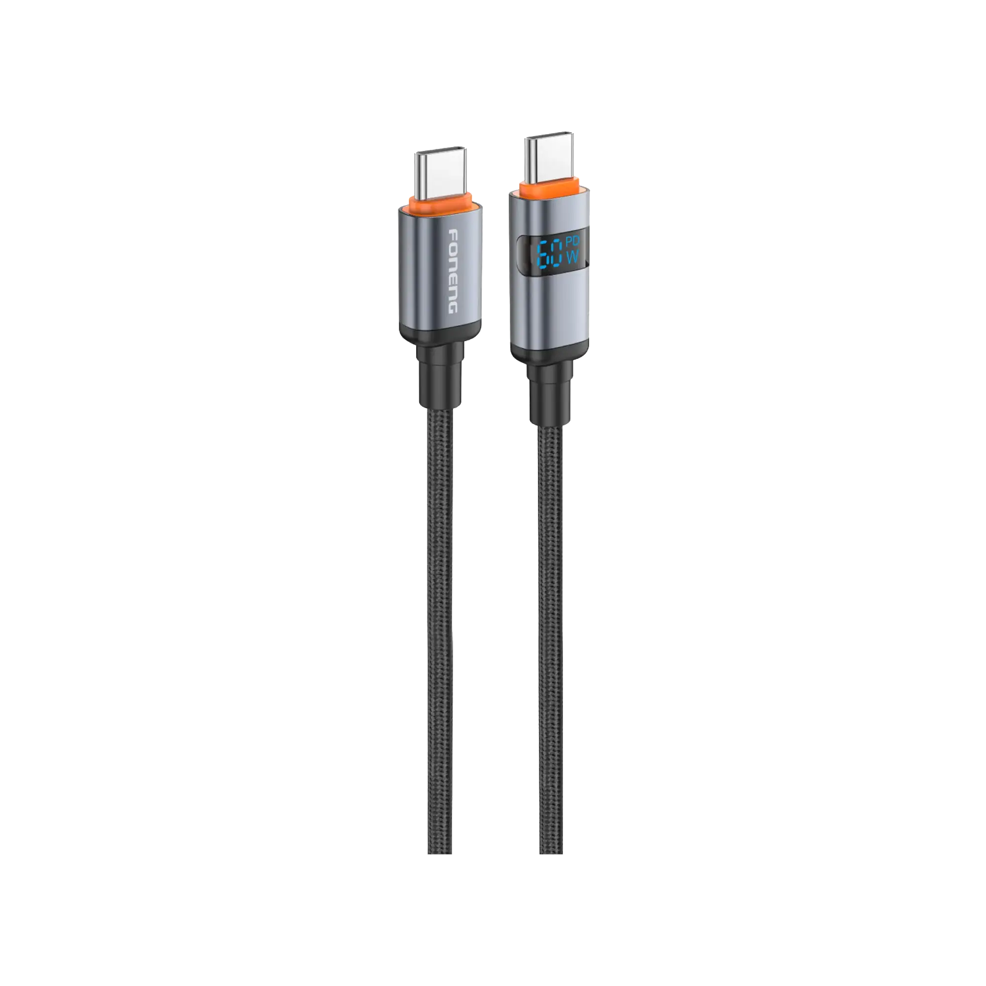 FONENG X116 Braided 1.2M 60w Type C to C Cable 