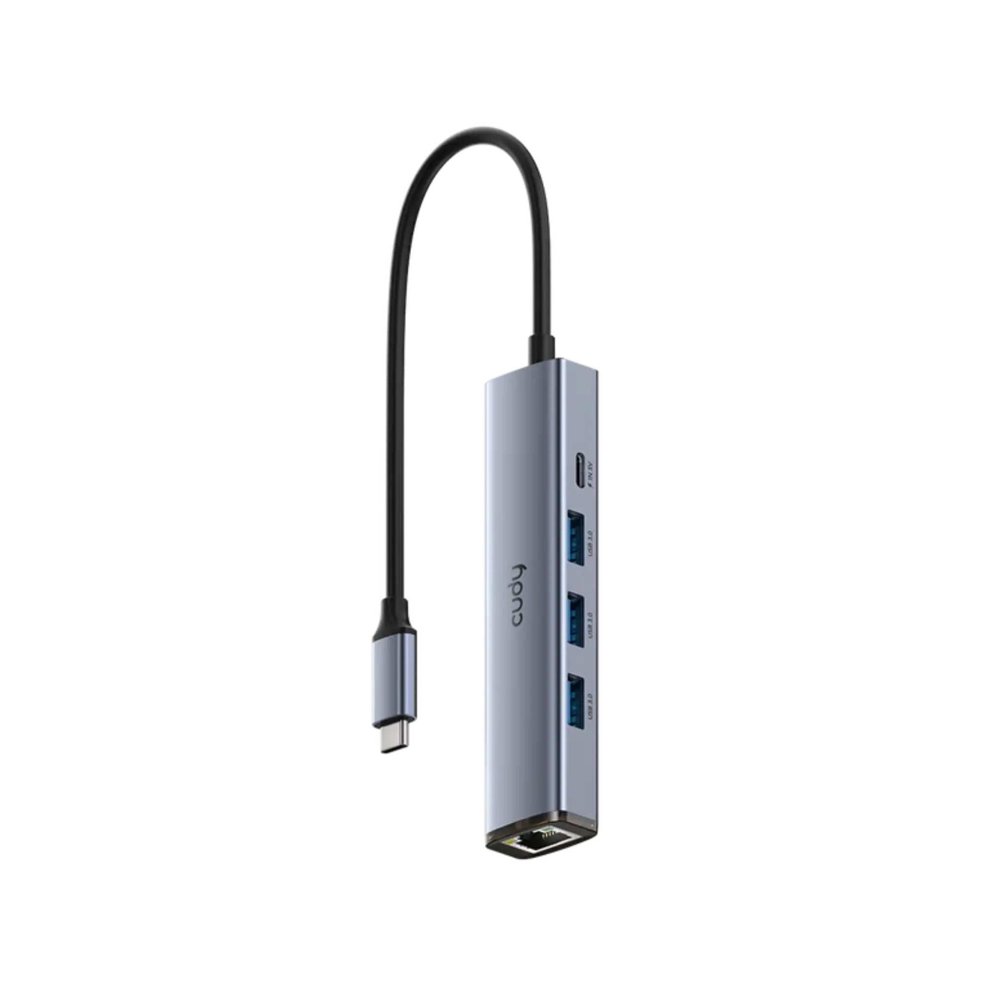 Cudy UH605 Multifunctional 5-In-1 Type-C Hub With Gigabit LAN Port 