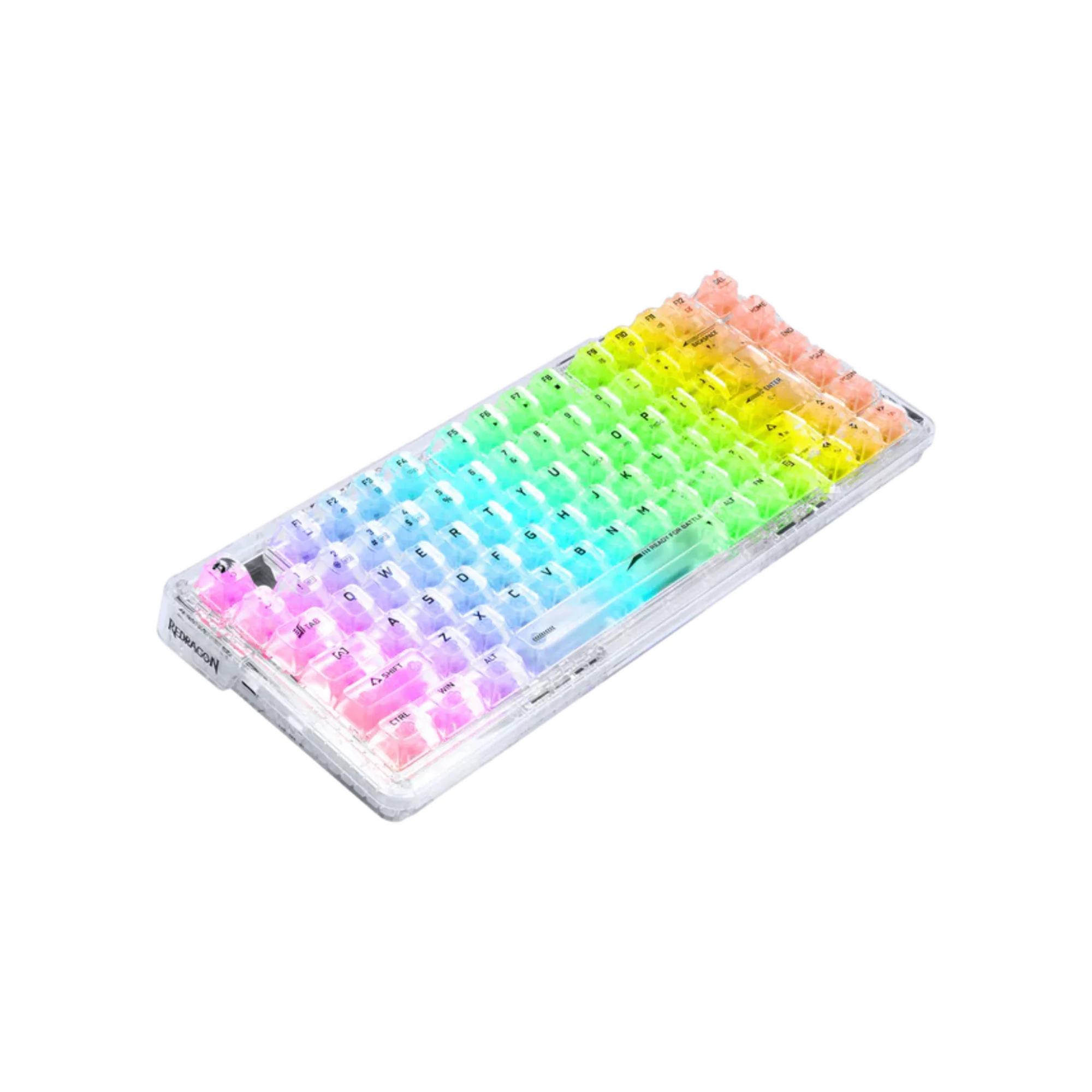 Redragon K649 Elf Pro Transparent RGB Tri-Mode Mechanical Gaming Keyboard