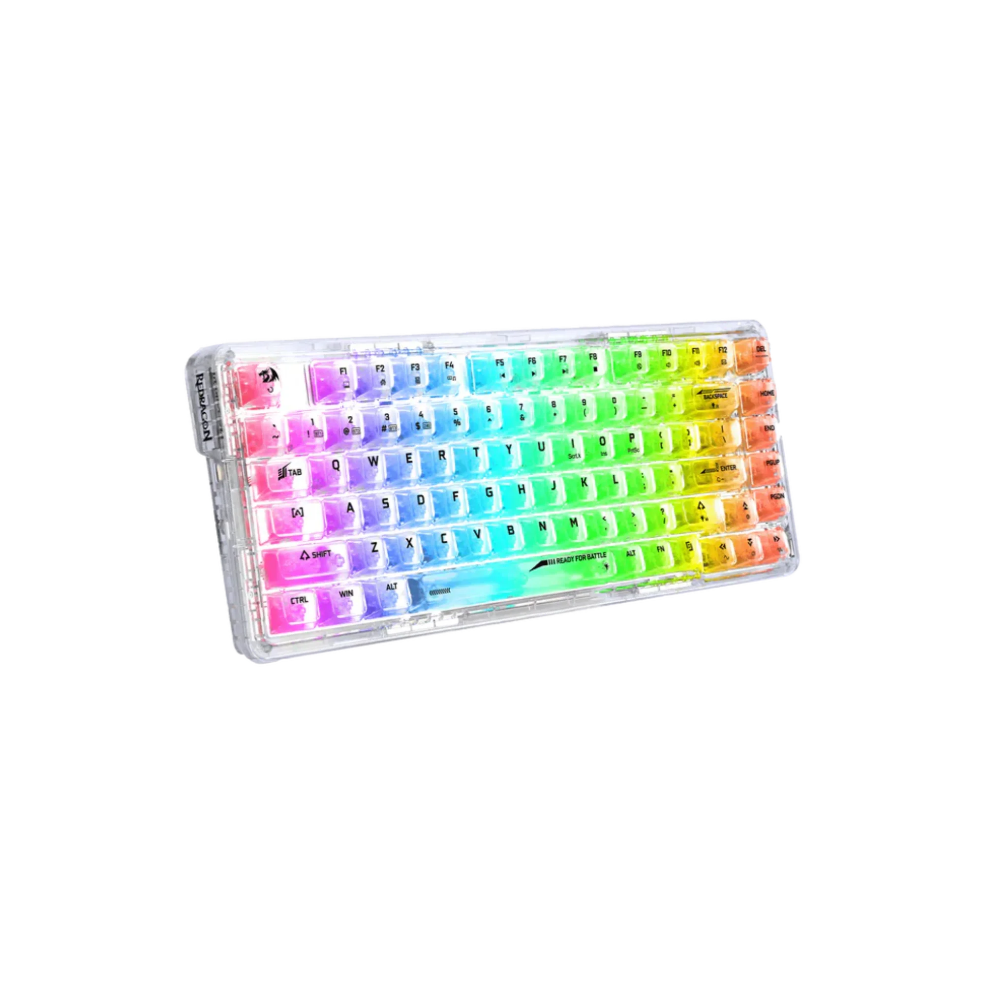 Redragon K649 Elf Pro Transparent RGB Tri-Mode Mechanical Gaming Keyboard