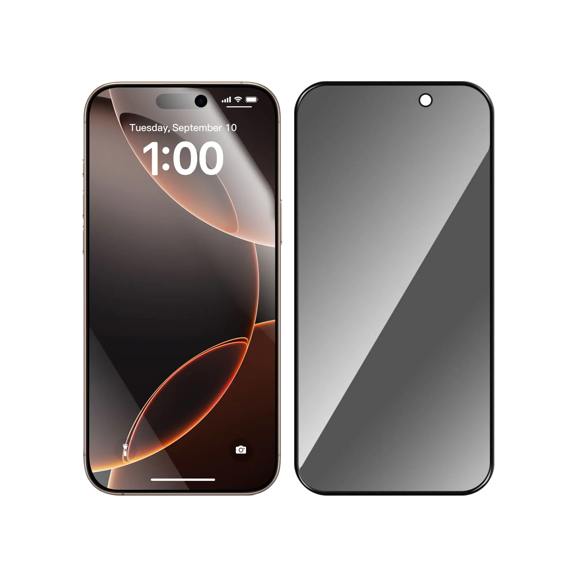 BWOO Privacy Screen Protector for iPhone 16 Pro