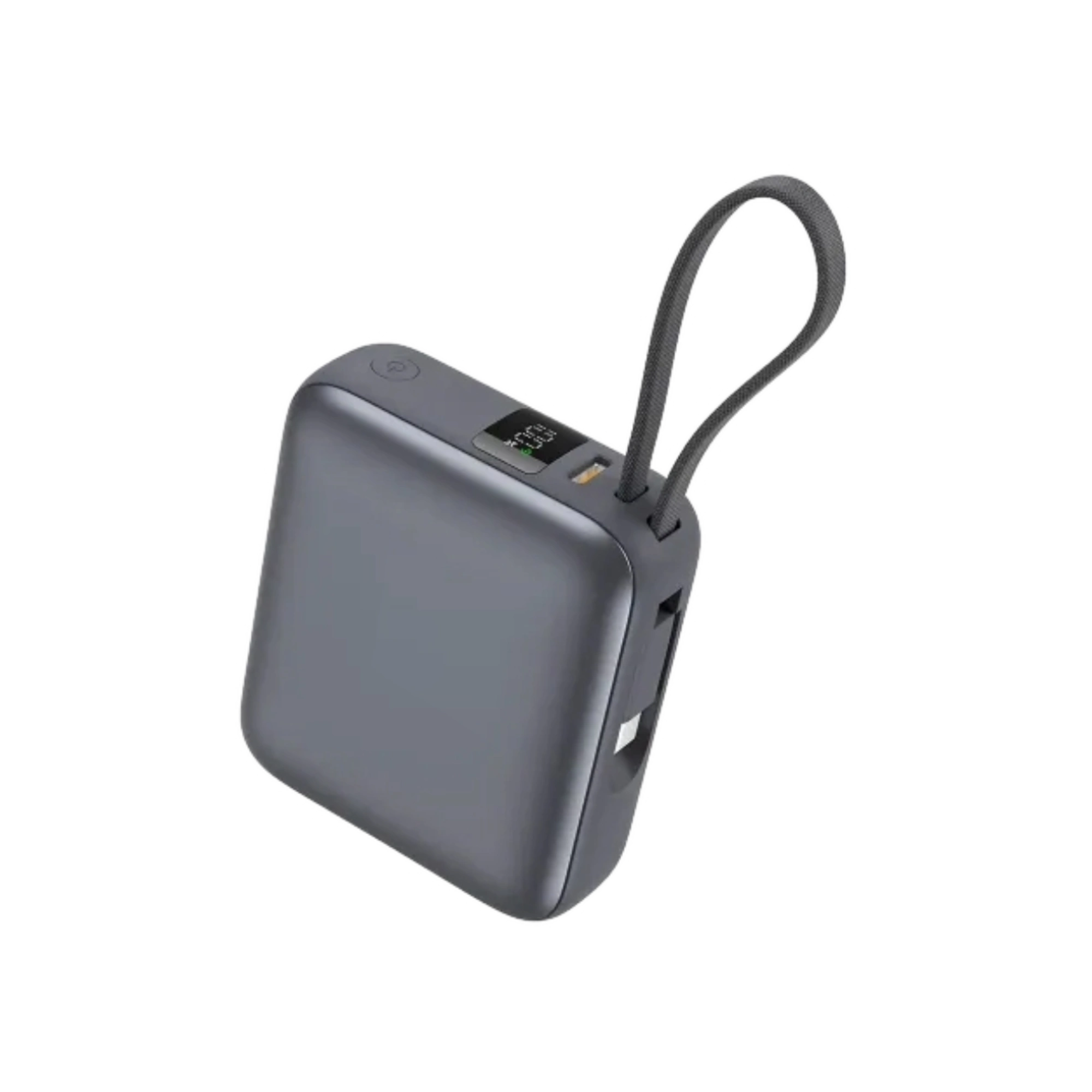 QCY PB10C 10000mAh 35W Mini Power Bank with Built-in Type-C Cable