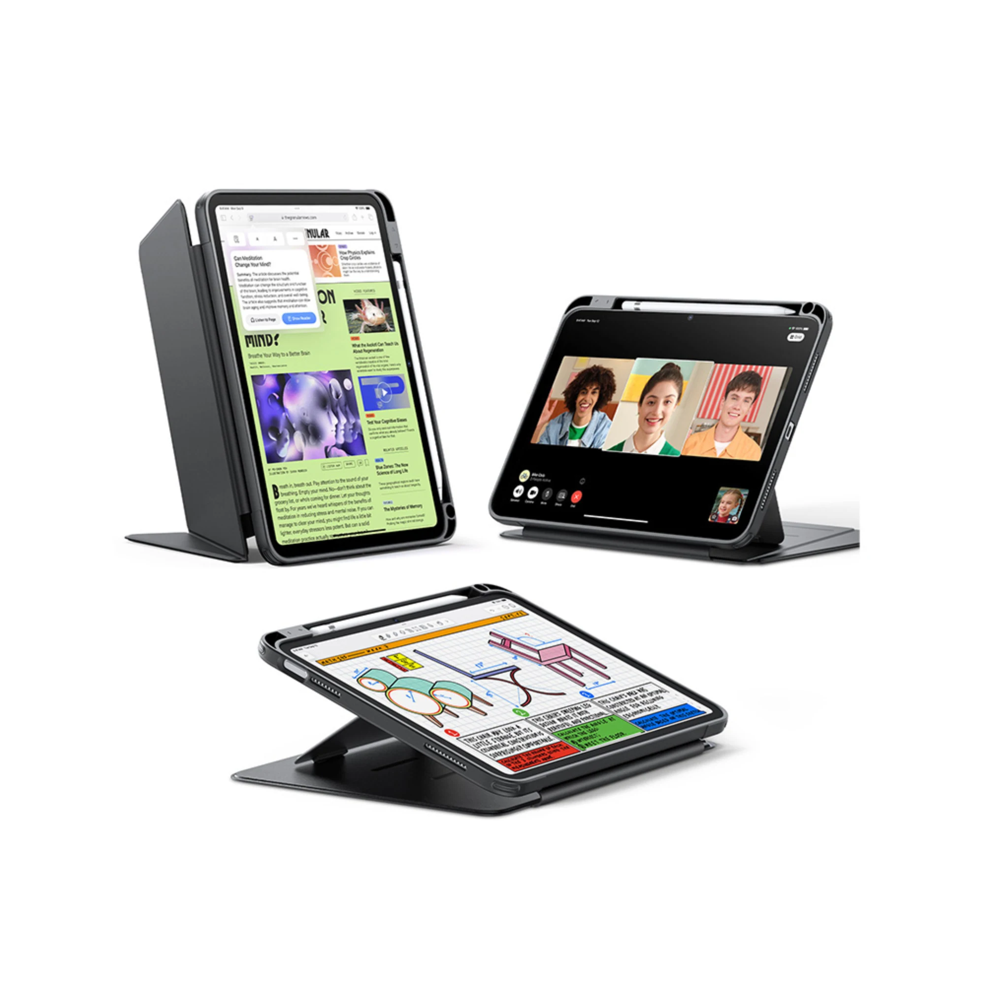 ESR Flip Magnetic Case with Pencil Holder for iPad iPad 11th Gen