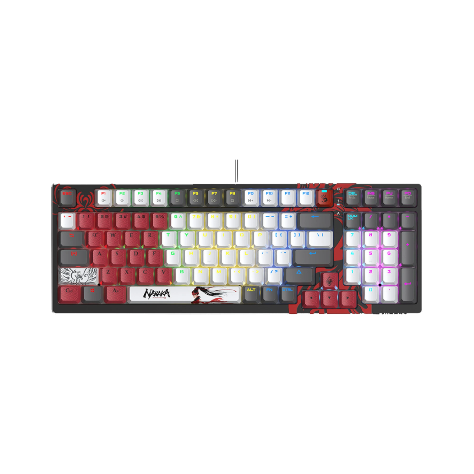 A4tech Bloody S98 Naraka Red Switch RGB Wired Mechanical Gaming Keyboard 