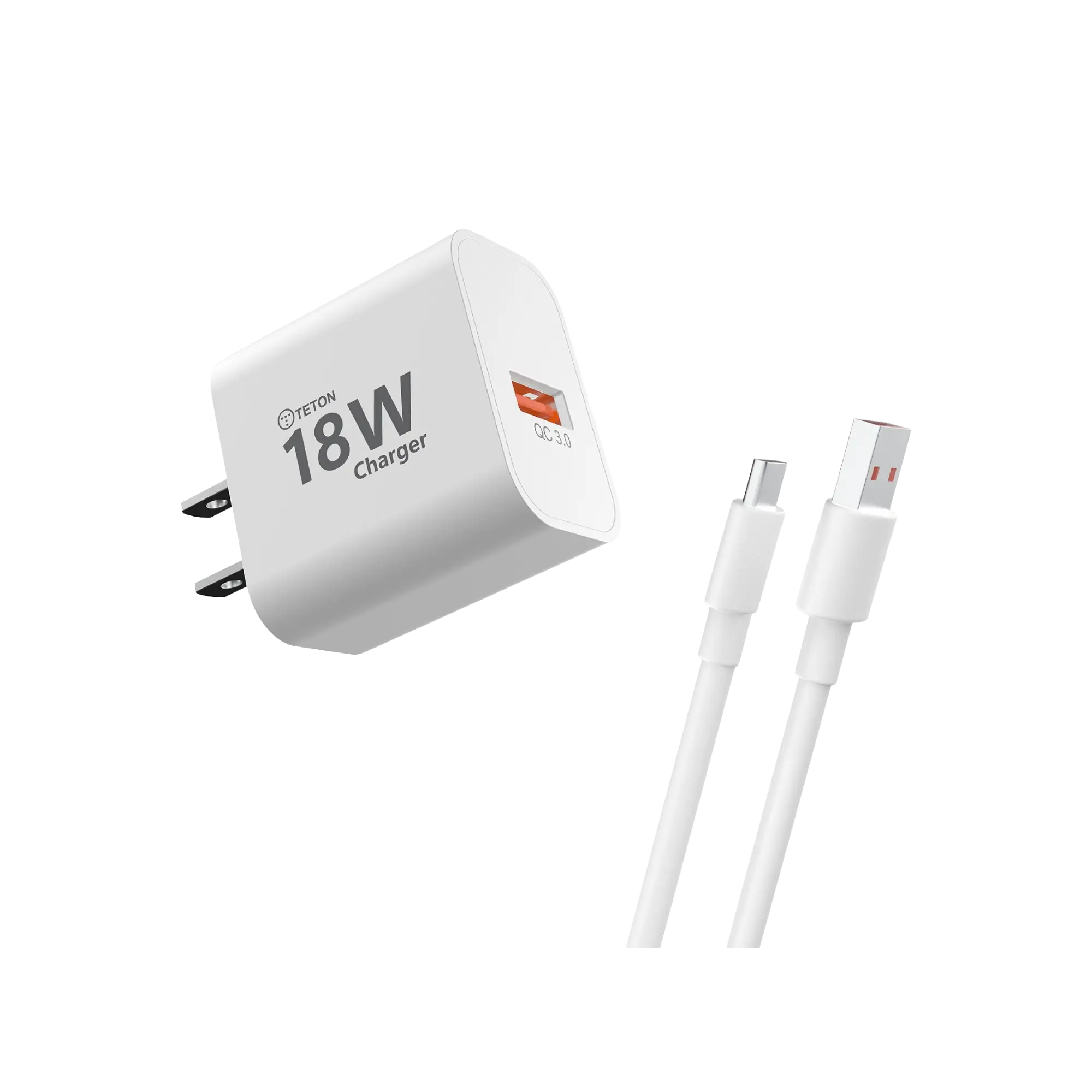 TETON 18W QC3.0 Wall charger - A to Type C 