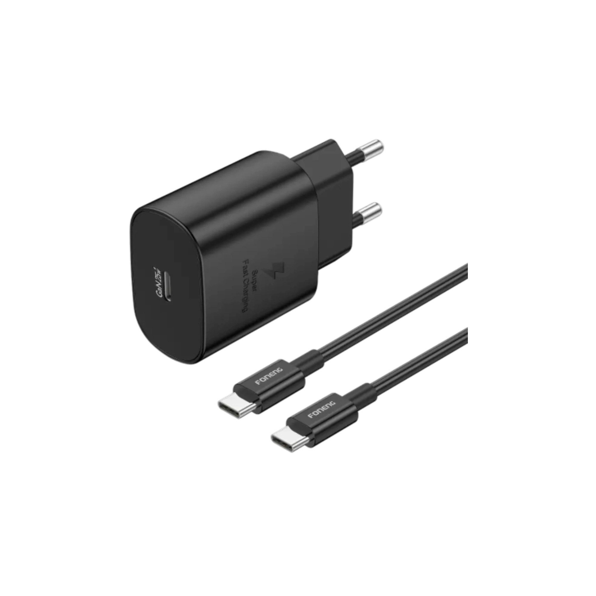 Foneng EU51 25W PD GaN Charger with Cable 
