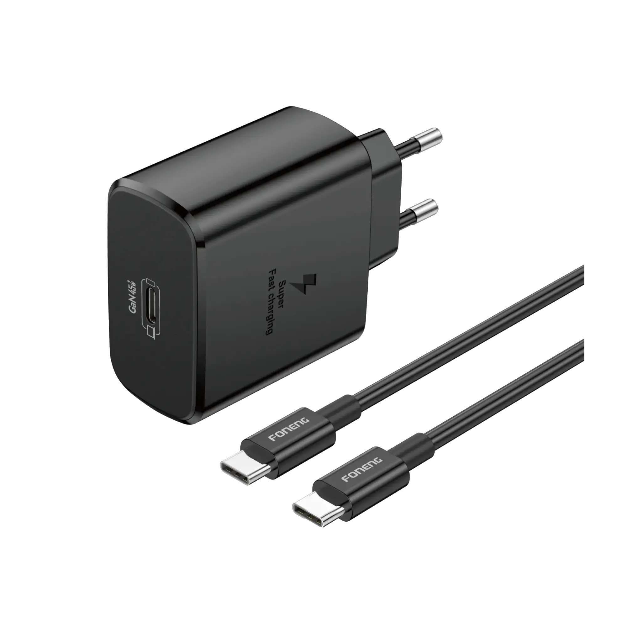 FONENG EU62 45W GaN USB-C Wall Charger With Type-C Cable 
