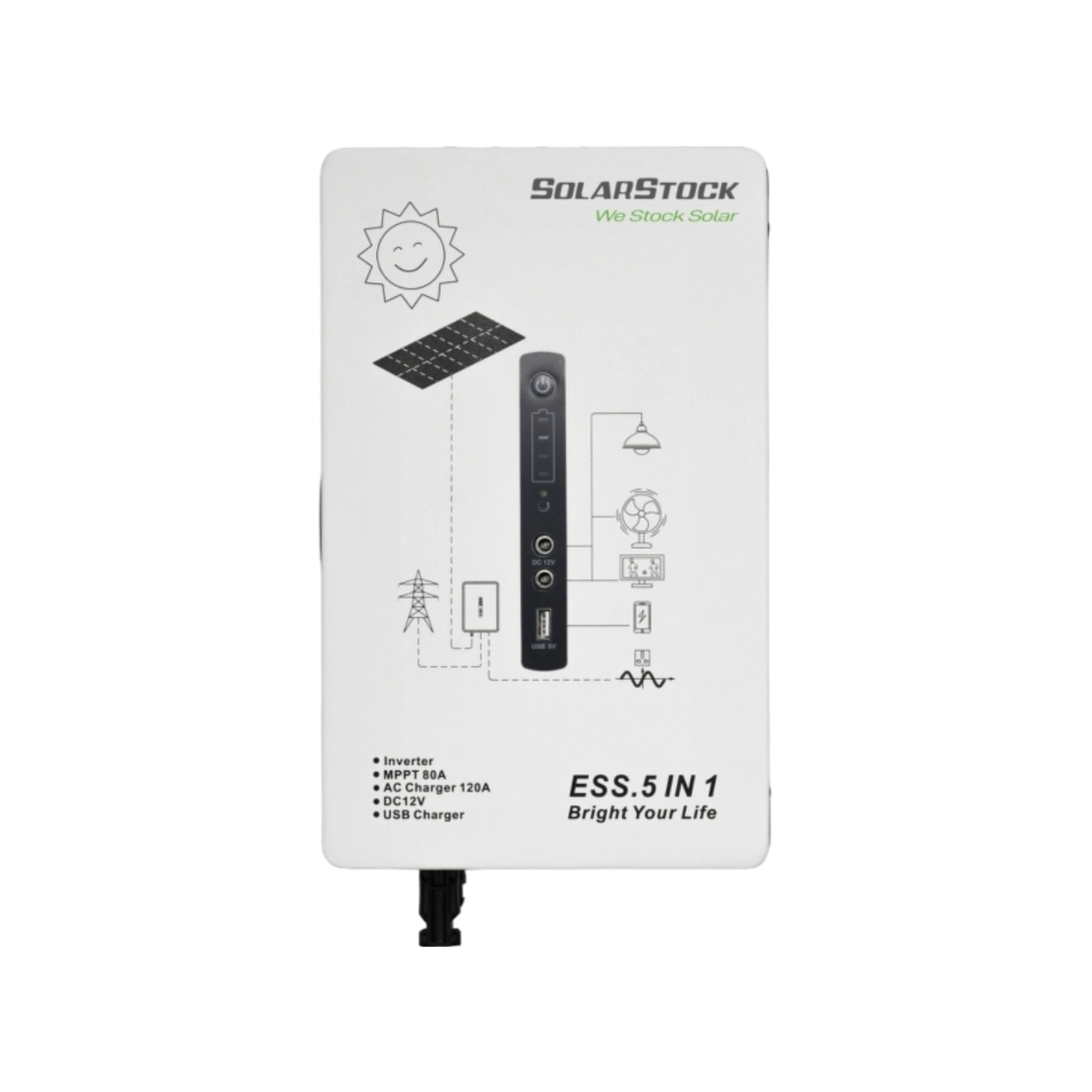 Solarstock SS-LPS500C 500W Pure Sine Wave Lithium Solar Energy Storage System