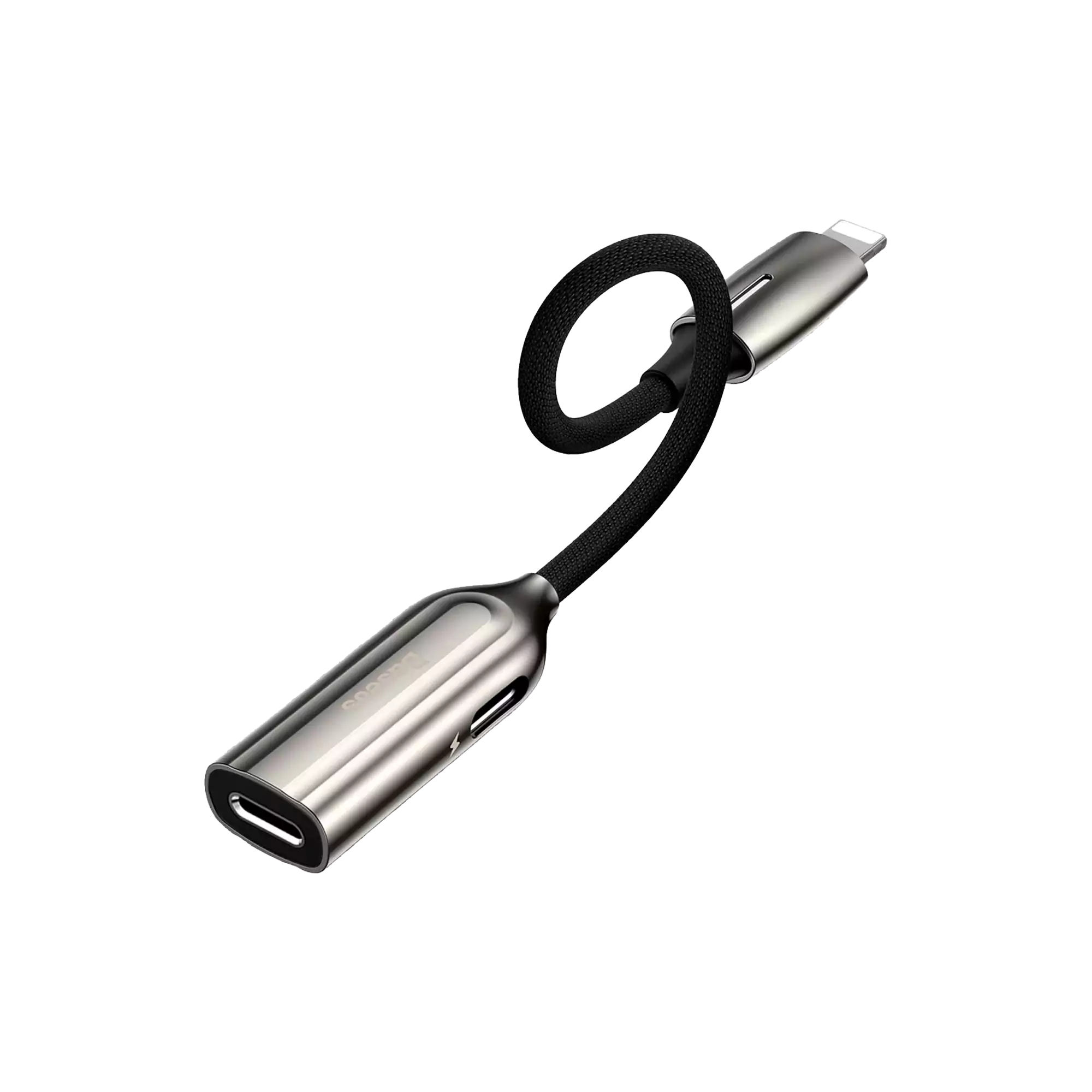 Baseus Lightning Male to Dual Lightning Female Converter